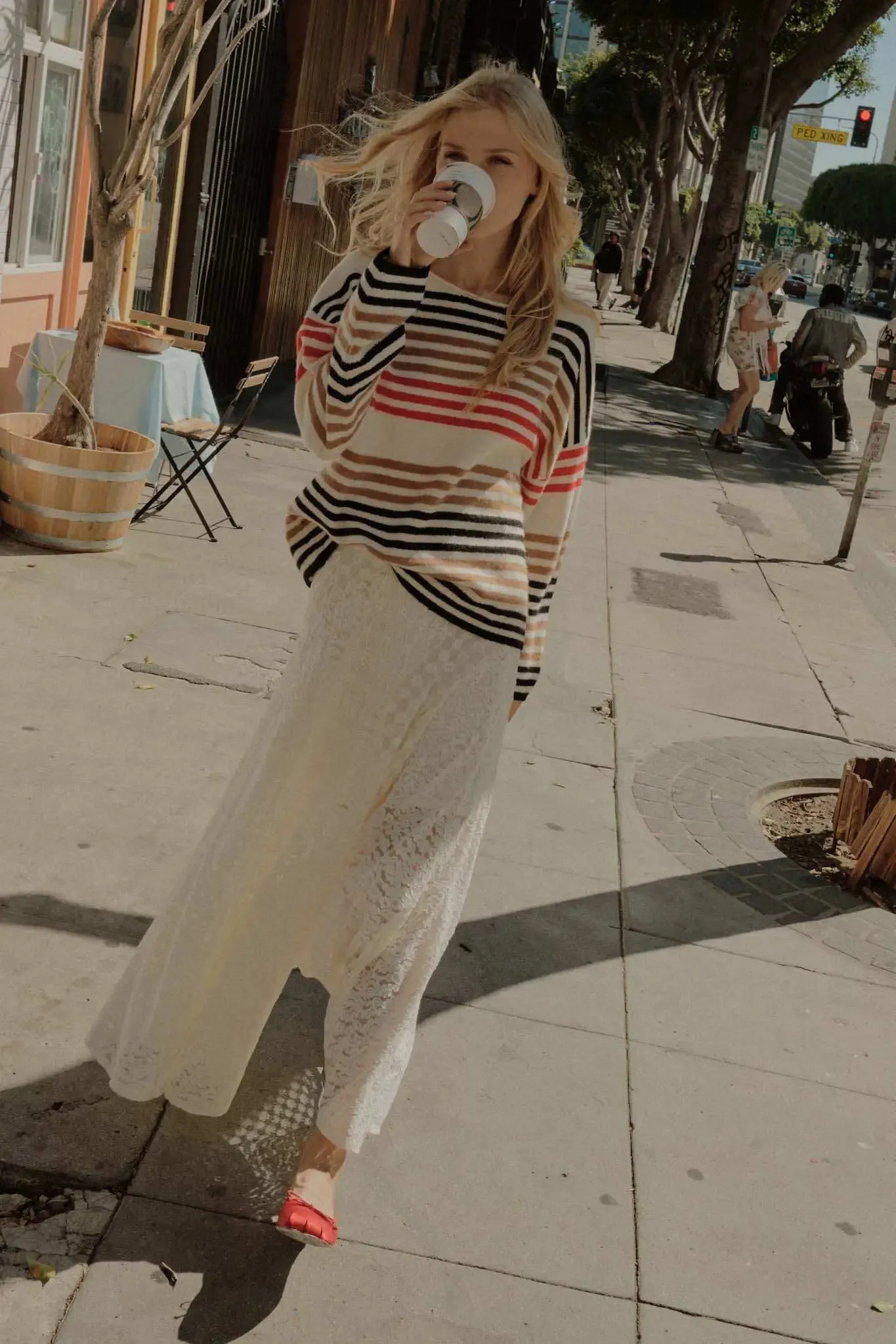 Along These Lines Multicolor Striped Knit Sweater sold by Promesa product image thumbnail 2