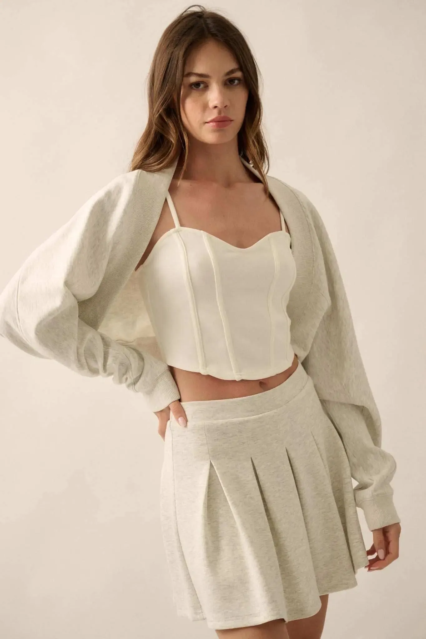 Premium Scuba Open-Front Shrug Cardigan sold by Promesa product image thumbnail 5