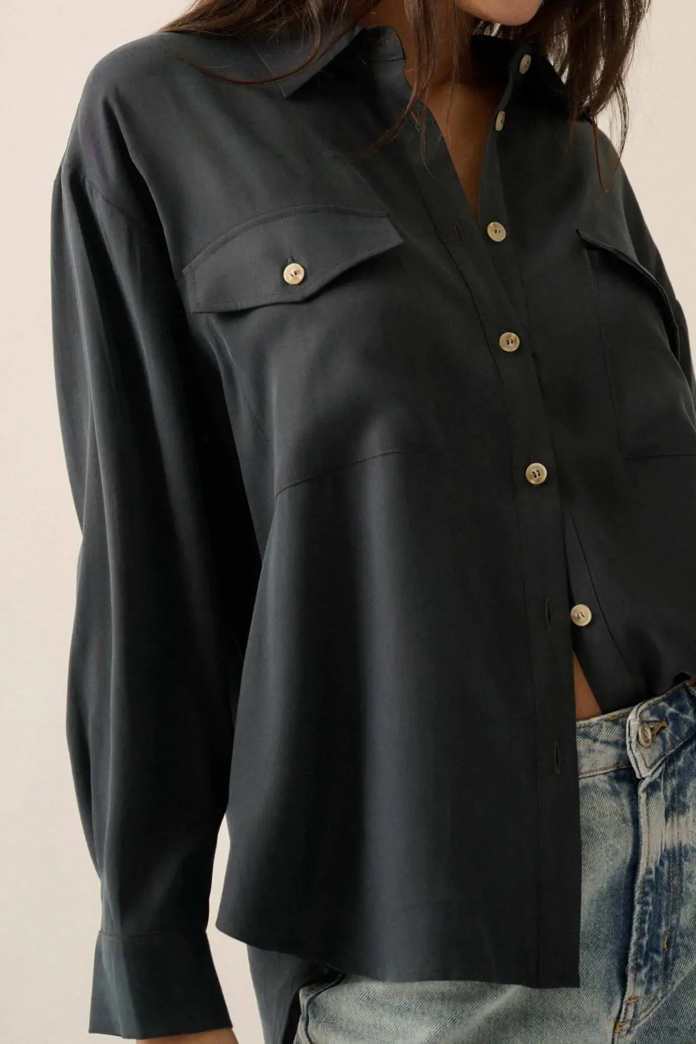Work Ethic Solid Button-Up Pocket Shirt sold by Promesa product image thumbnail 4