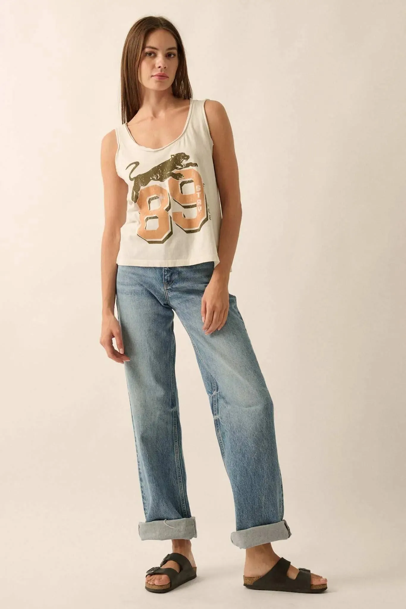 Panther '89 Raw-Edge Graphic Tank Top sold by Promesa product image thumbnail 4