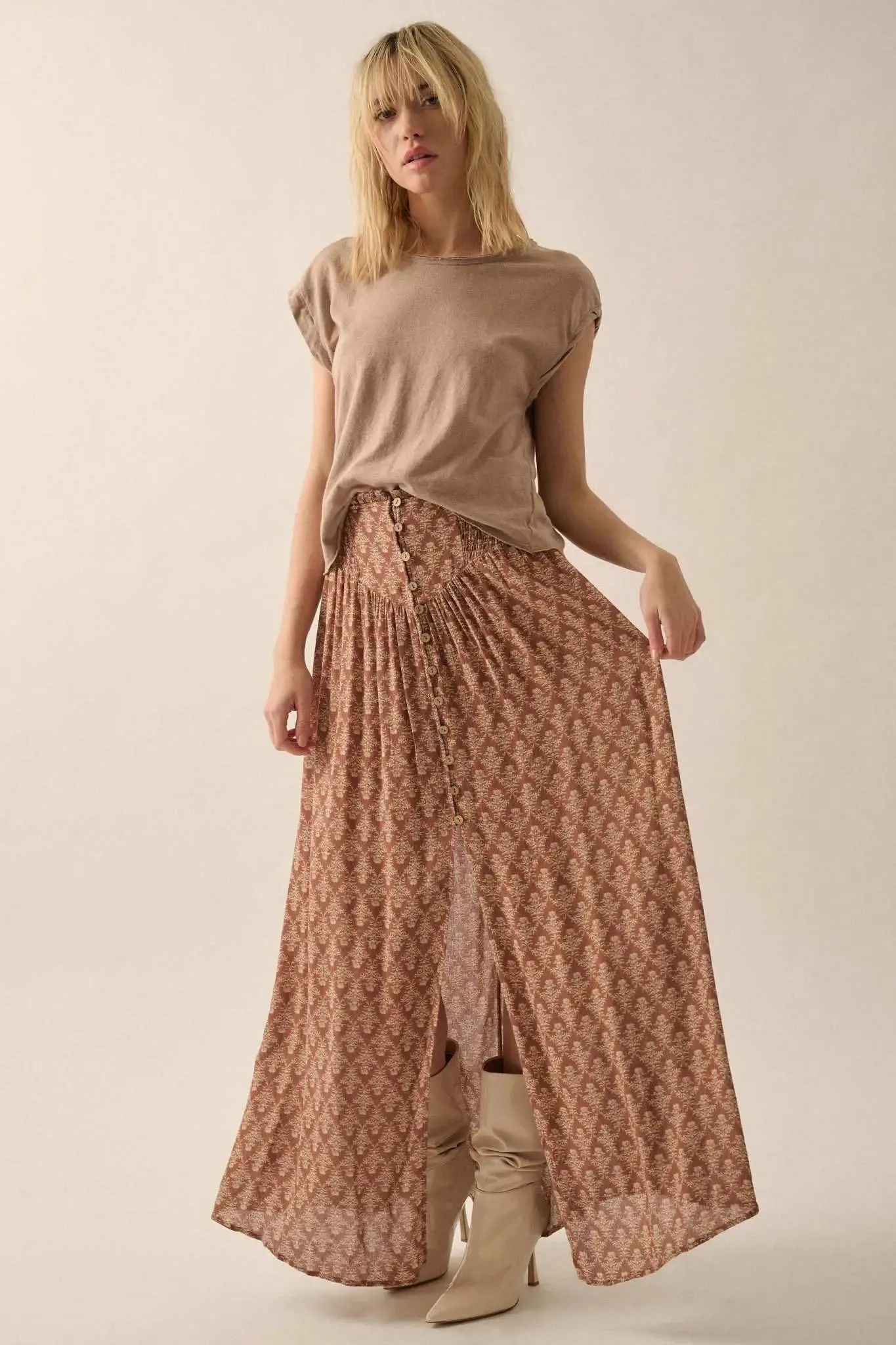 Easy Fit Cropped Raw-Edge Cap-Sleeve Muscle Tee sold by Promesa product image thumbnail 5