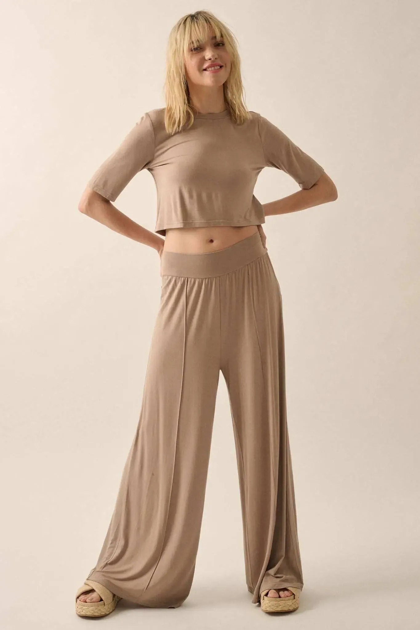 Essential Trends Modal Jersey Cropped Tee sold by Promesa product image thumbnail 5