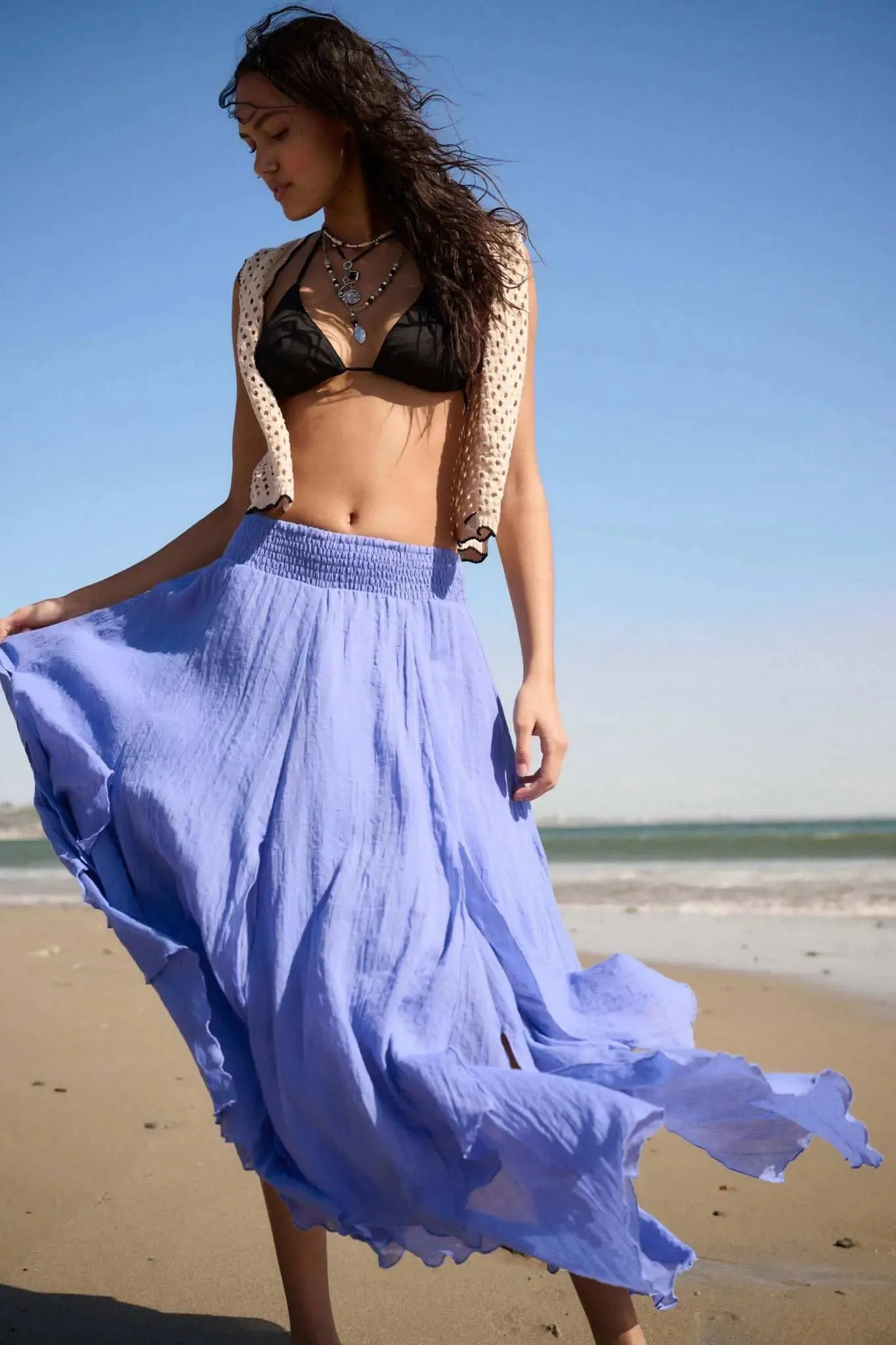 Free as Air Layered Gauze Handkerchief Maxi Skirt sold by Promesa product image thumbnail 4
