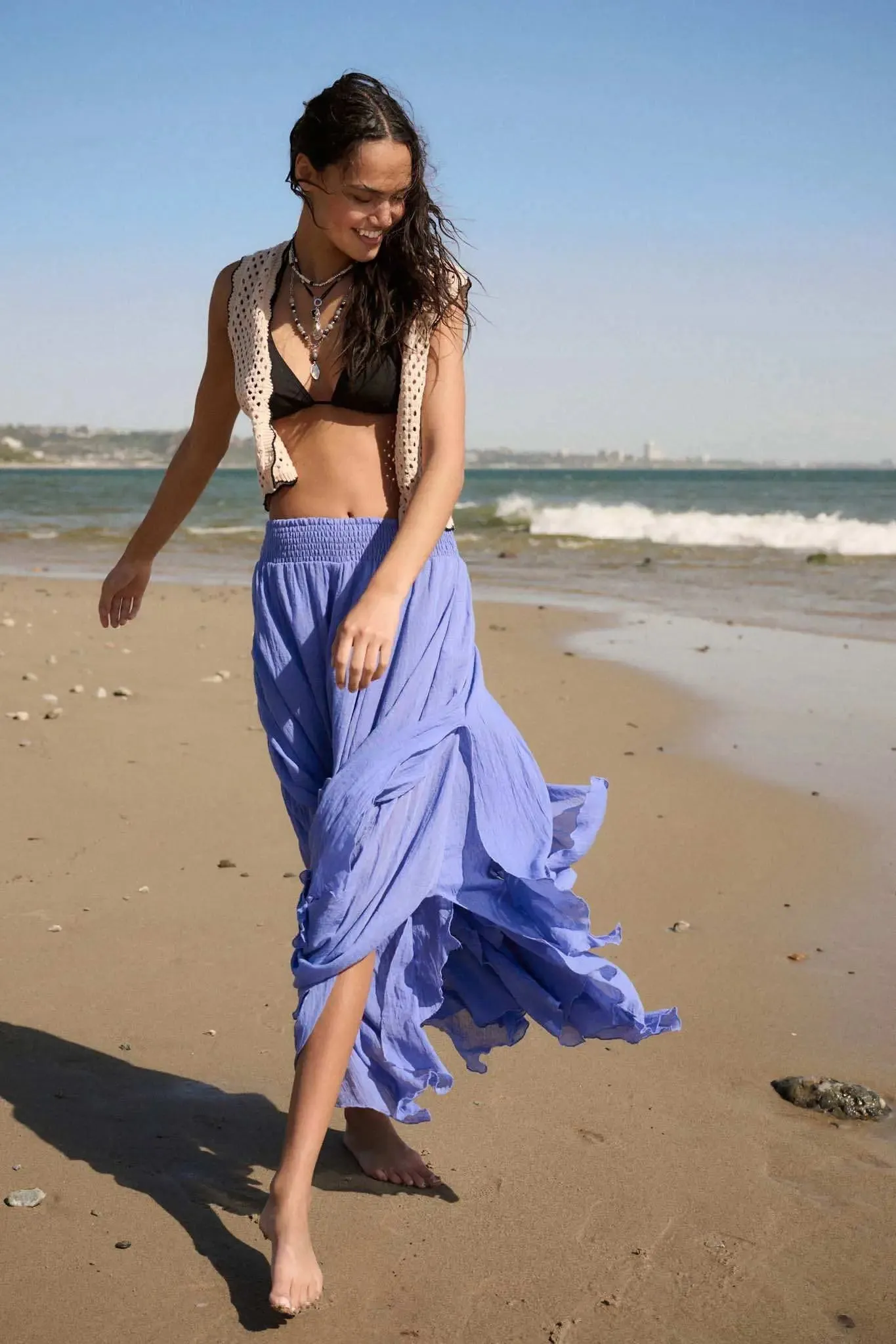 Free as Air Layered Gauze Handkerchief Maxi Skirt sold by Promesa product image thumbnail 3