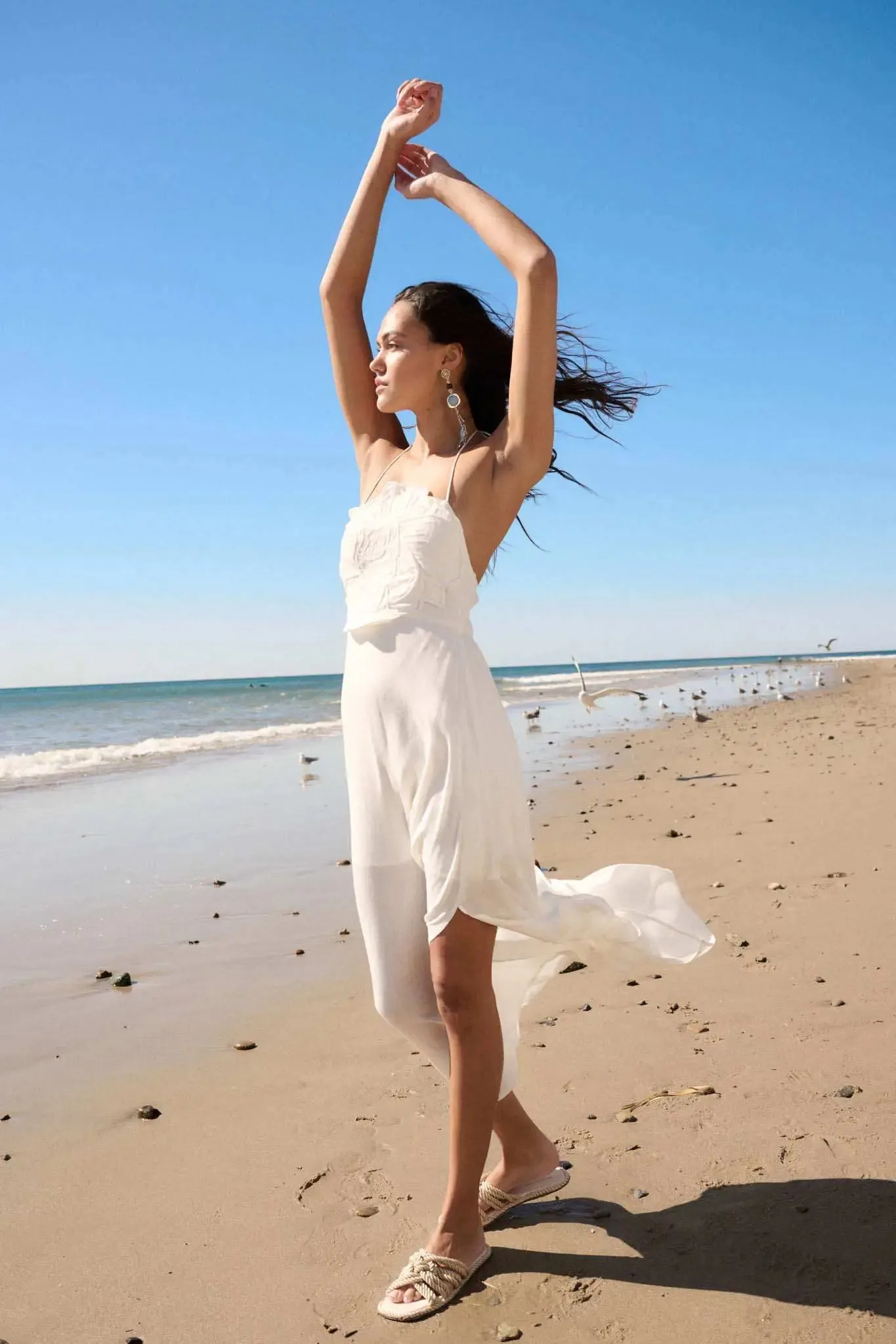 Like a Rose Embroidered Halter Maxi Dress sold by Promesa product image thumbnail 2