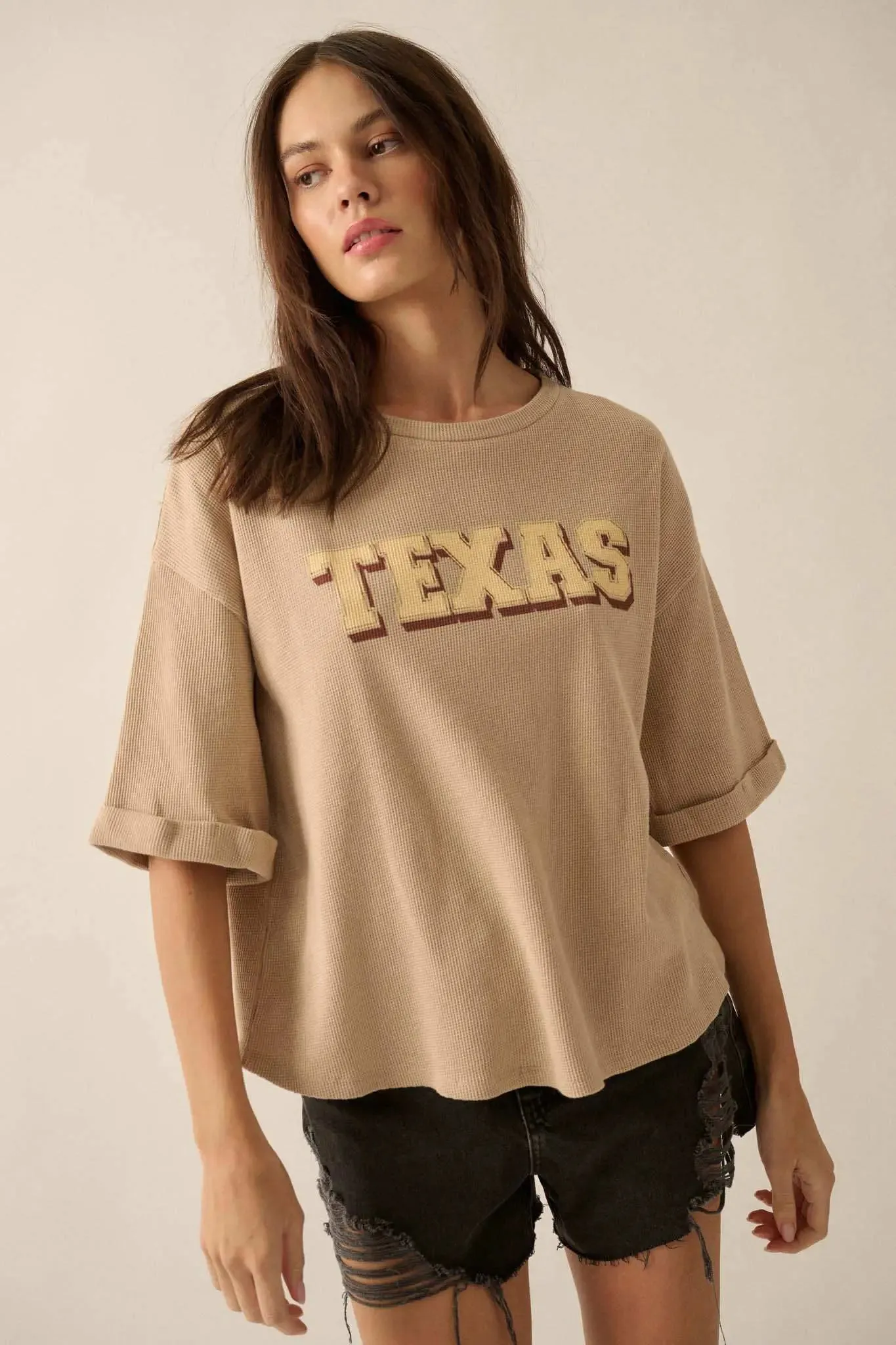 Texas Toasty Thermal Half-Sleeve Graphic Tee sold by Promesa product image thumbnail 4