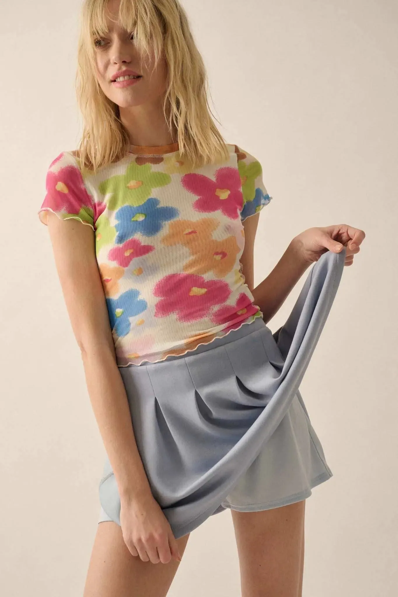 Premium Scuba Pleated Tennis Skort sold by Promesa product image thumbnail 4