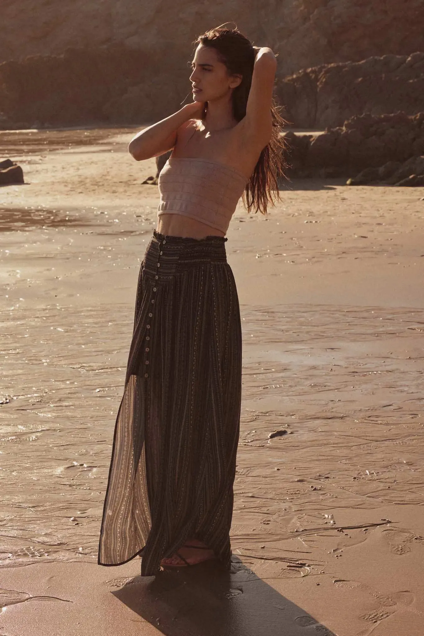 Totally Tubular Ribbed Knit Bandeau Tube Top sold by Promesa product image thumbnail 3