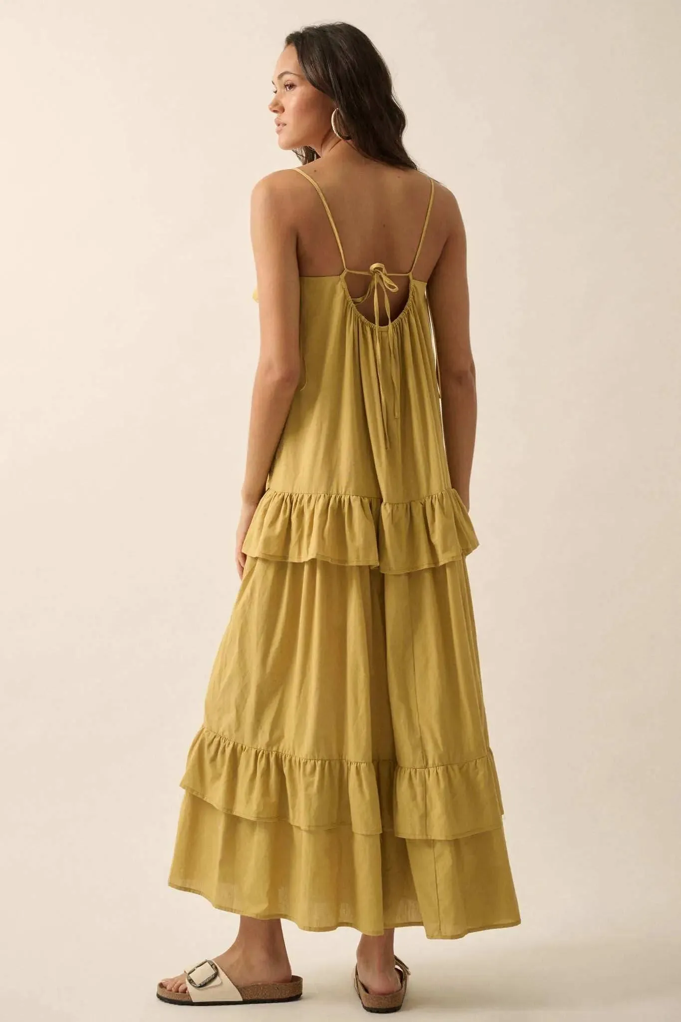 Through the Valley Tiered Ruffle Maxi Dress sold by Promesa product image thumbnail 2