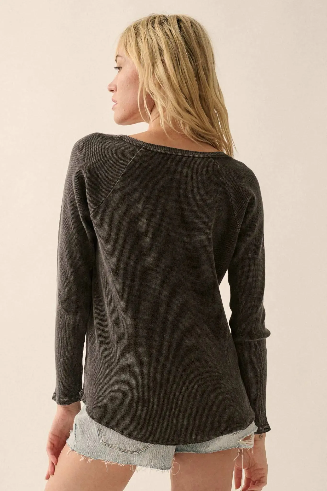 Dream Big Split-Neck Thermal Graphic Top sold by Promesa product image thumbnail 4