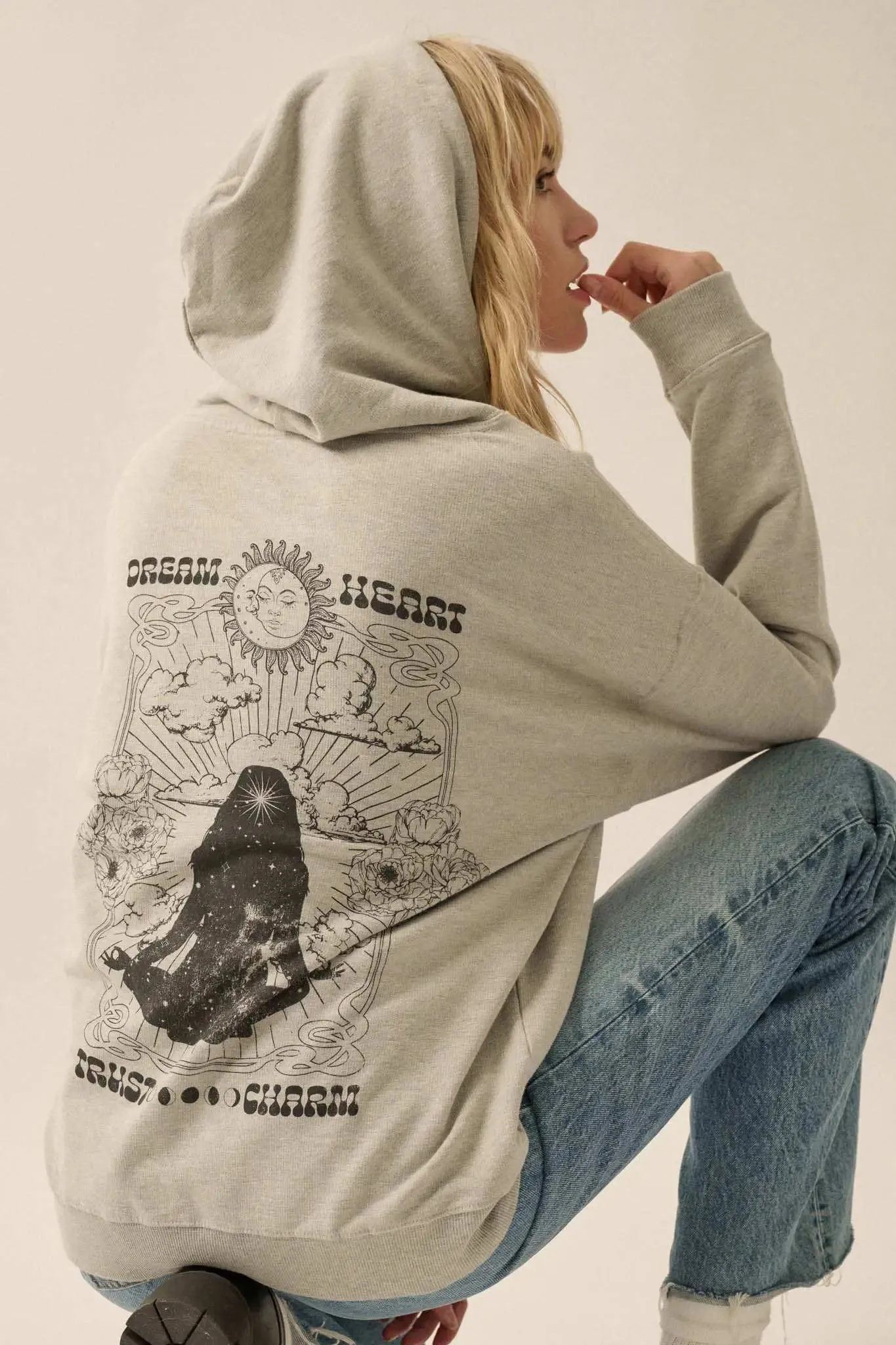 Cosmic Soul Vintage-Print Graphic Hoodie sold by Promesa