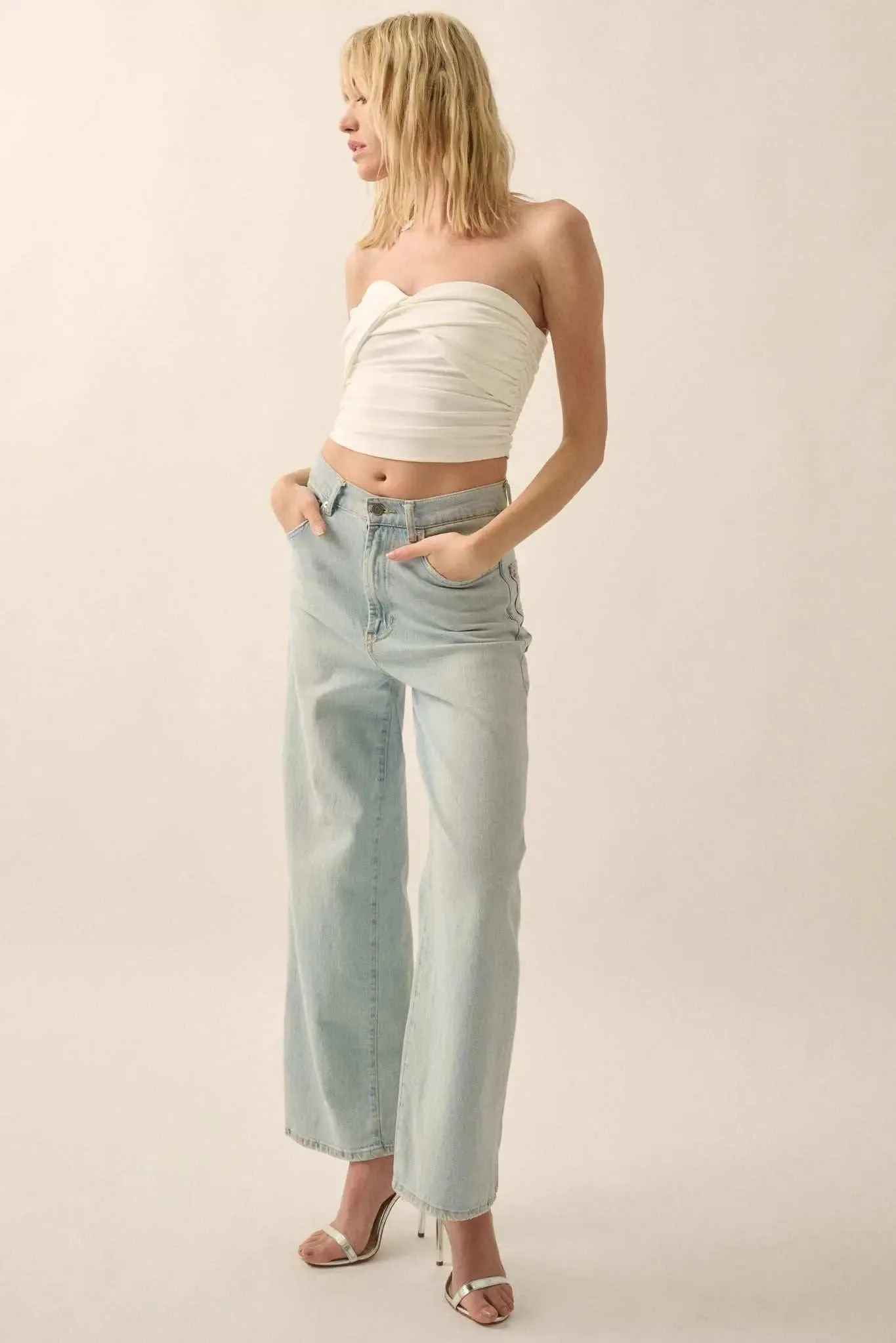 Lifted Fit Ruched Sweetheart Tube Top sold by Promesa product image thumbnail 5