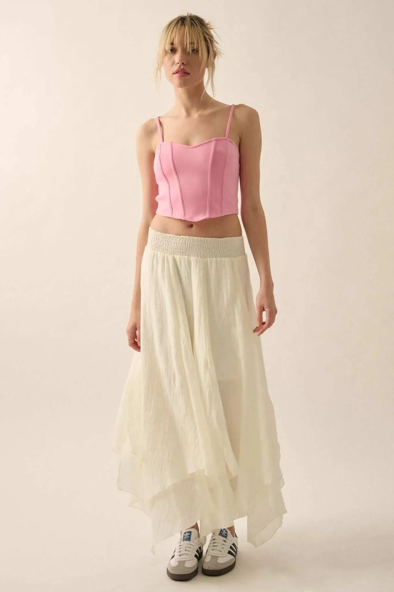 Premium Scuba Sweetheart Corset Cami Top sold by Promesa product image thumbnail 5