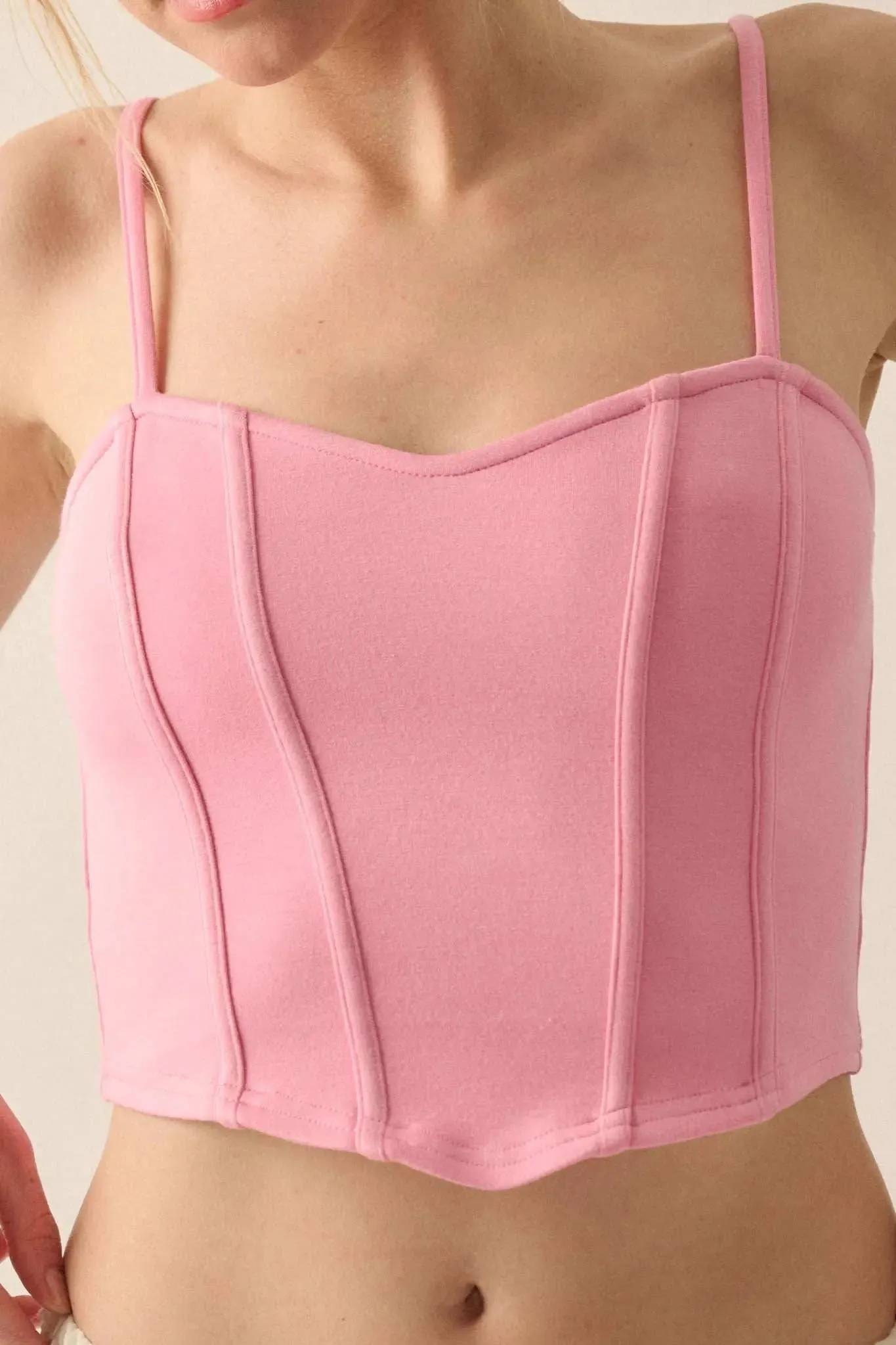 Premium Scuba Sweetheart Corset Cami Top sold by Promesa product image thumbnail 4