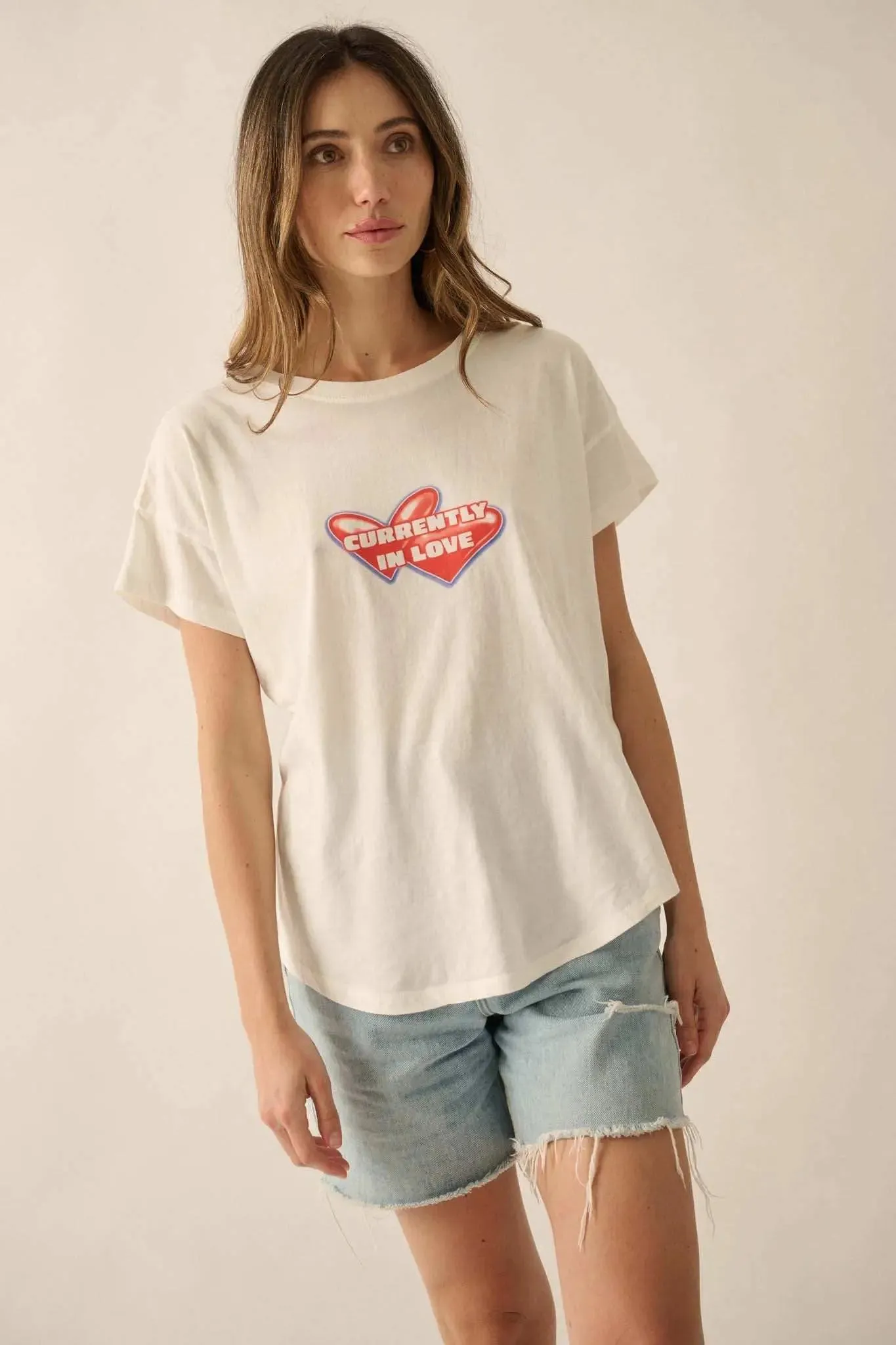 Currently In Love Garment Washed Graphic Tee sold by Promesa product image thumbnail 4