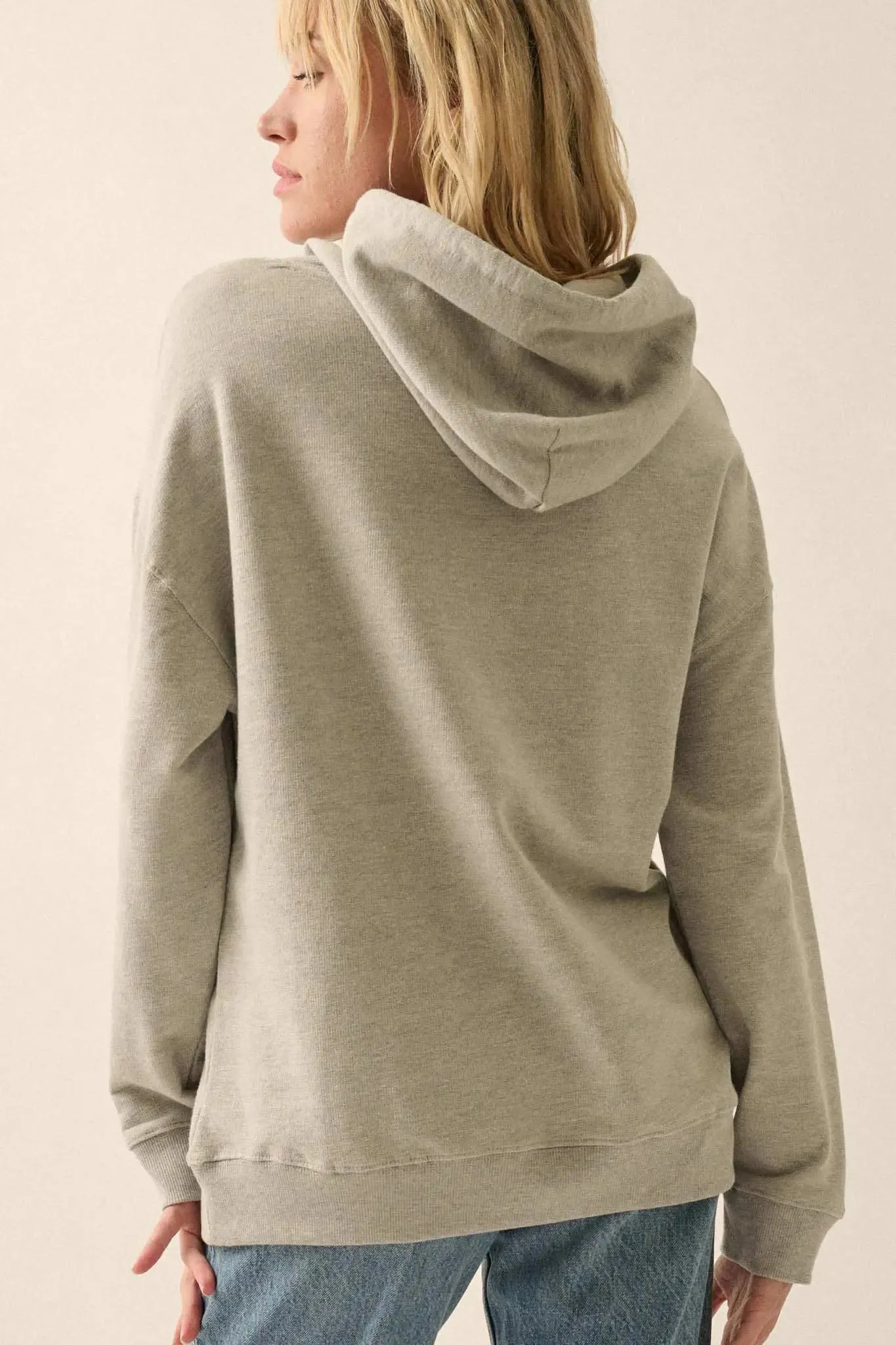 Georgetown Varsity Puff-Print Graphic Hoodie sold by Promesa product image thumbnail 5