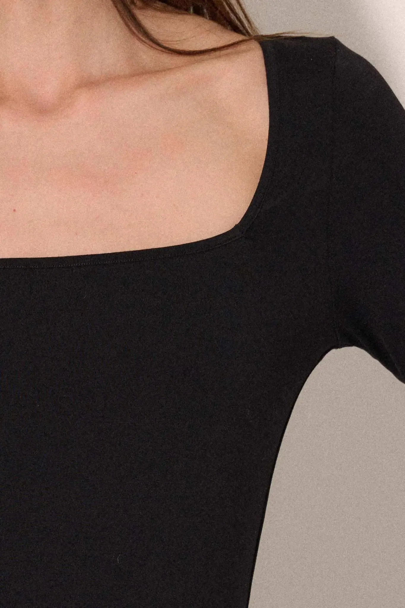 Lifted Fit Square Neck Long-Sleeve Bodysuit sold by Promesa product image thumbnail 5