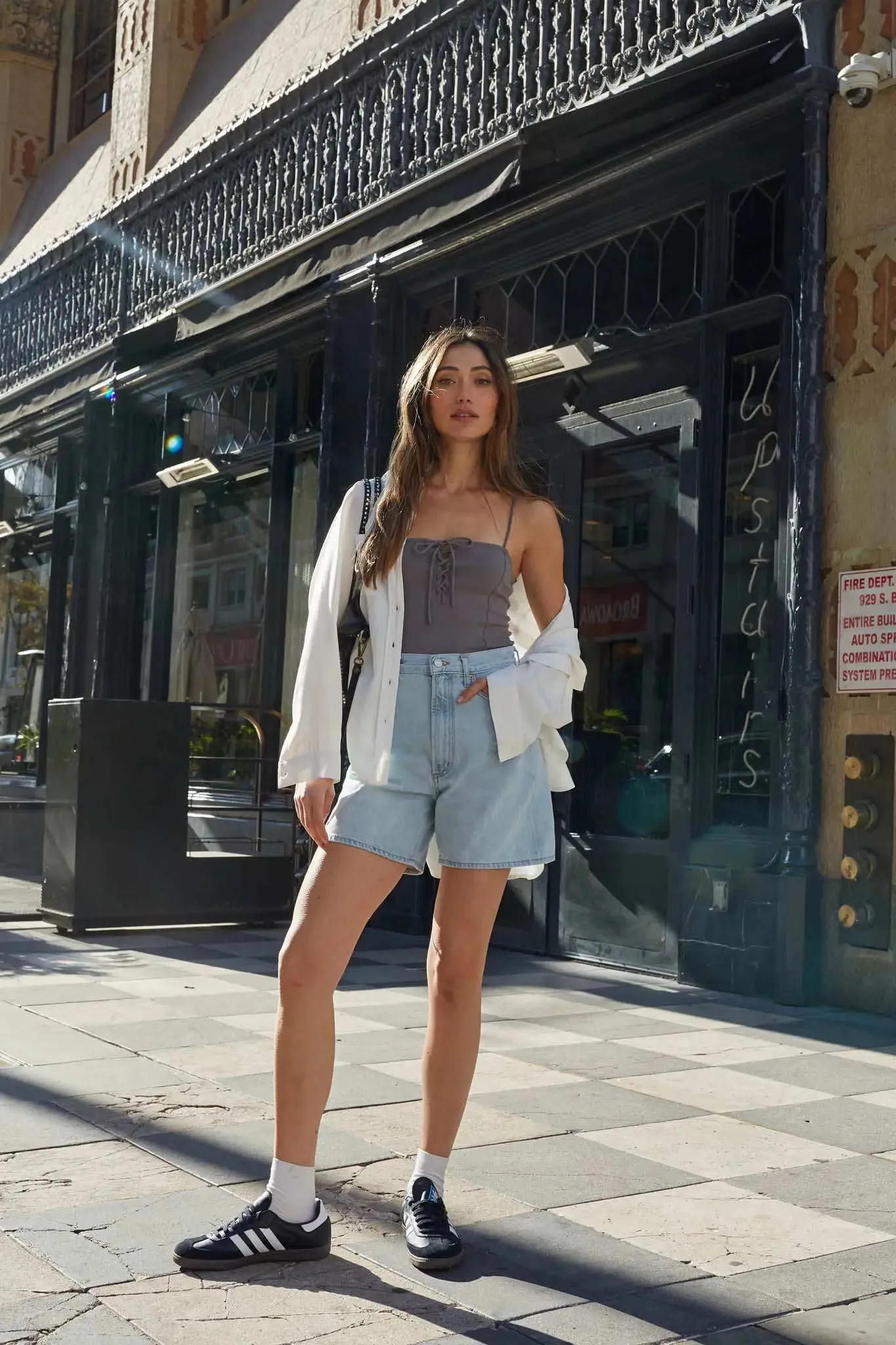 Lifted Fit Lace-Up Cami Bodysuit sold by Promesa product image thumbnail 4