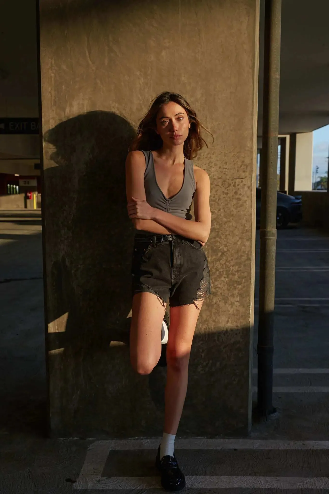 Lifted Fit Ruched Bodycon Cutout Bodysuit sold by Promesa product image thumbnail 4