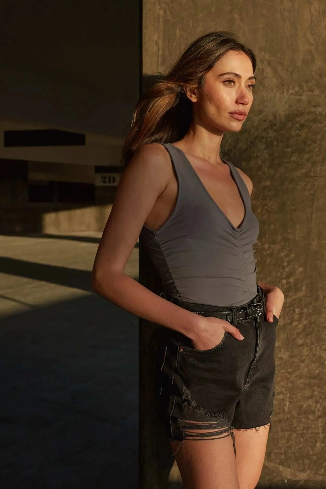 Lifted Fit Ruched Bodycon Cutout Bodysuit sold by Promesa product image thumbnail 3