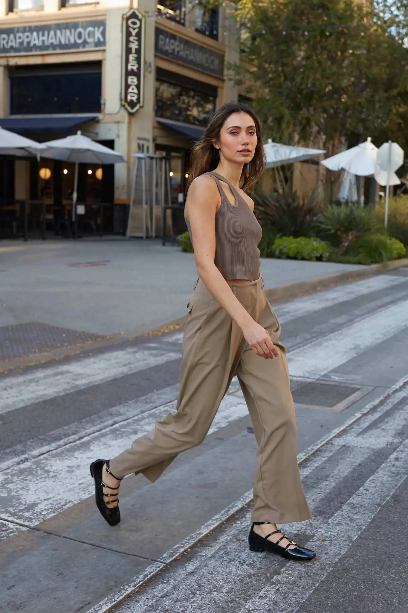 Shaper Fit Asymmetrical Cropped Cutout Tank Top sold by Promesa product image thumbnail 2