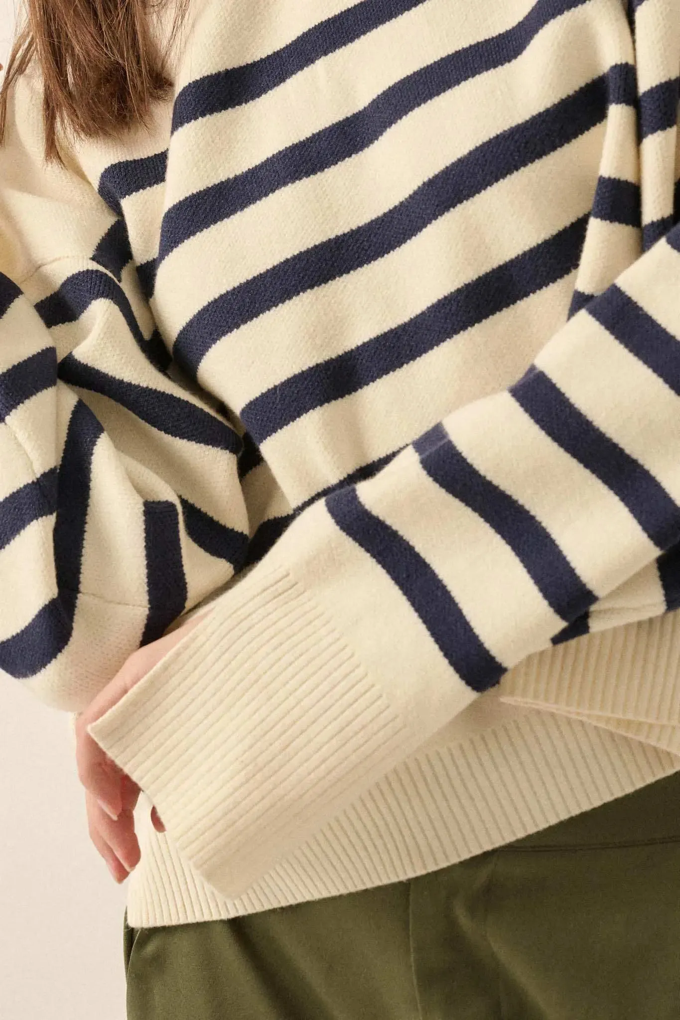 Perfect Storm Nautical-Stripe Hooded Sweater sold by Promesa product image thumbnail 3