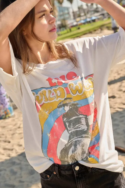 Wild West Oversize Cowboy Graphic Tee sold by Promesa