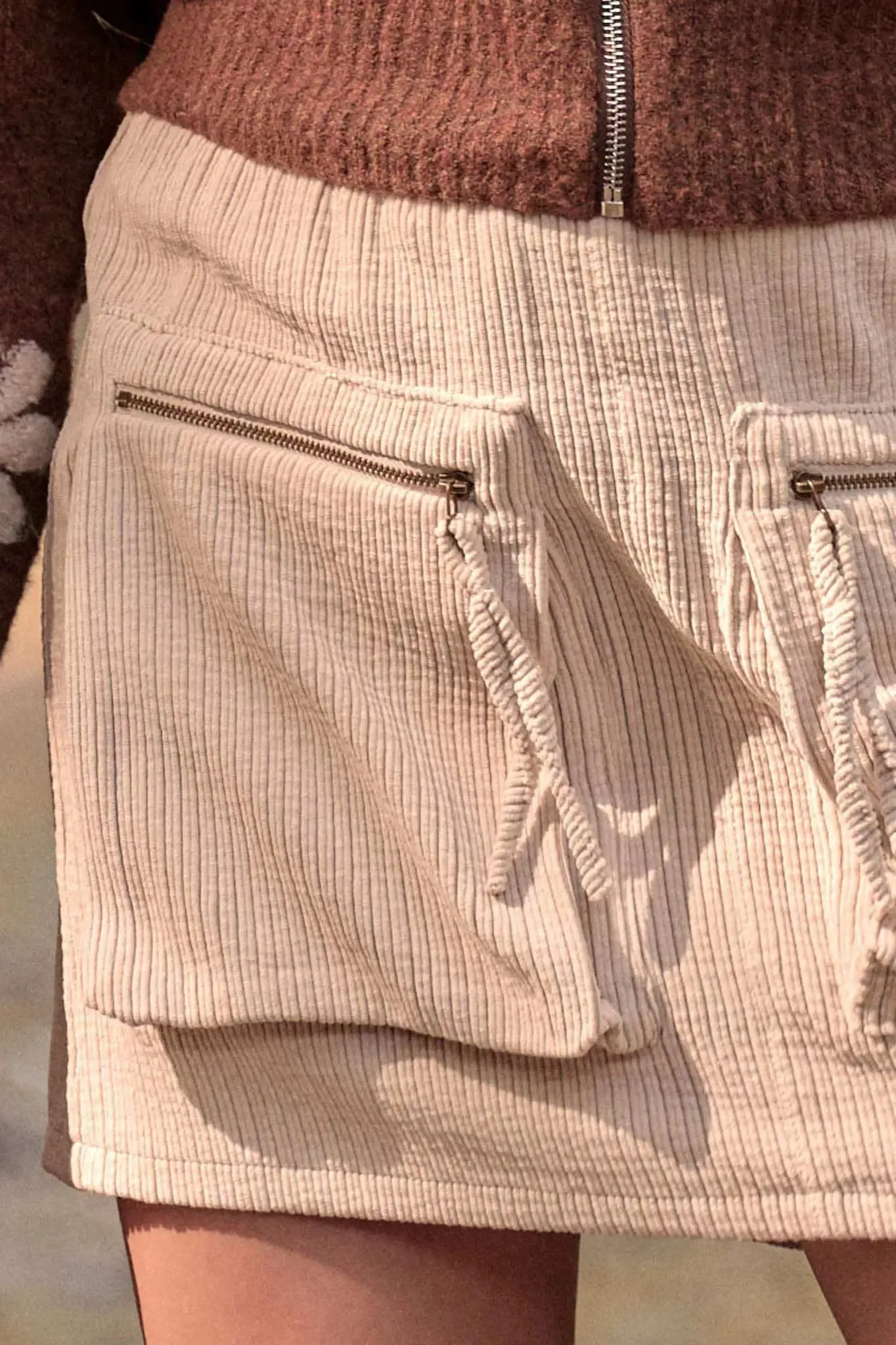 Carried Away Corduroy Cargo Mini Skirt sold by Promesa product image thumbnail 4