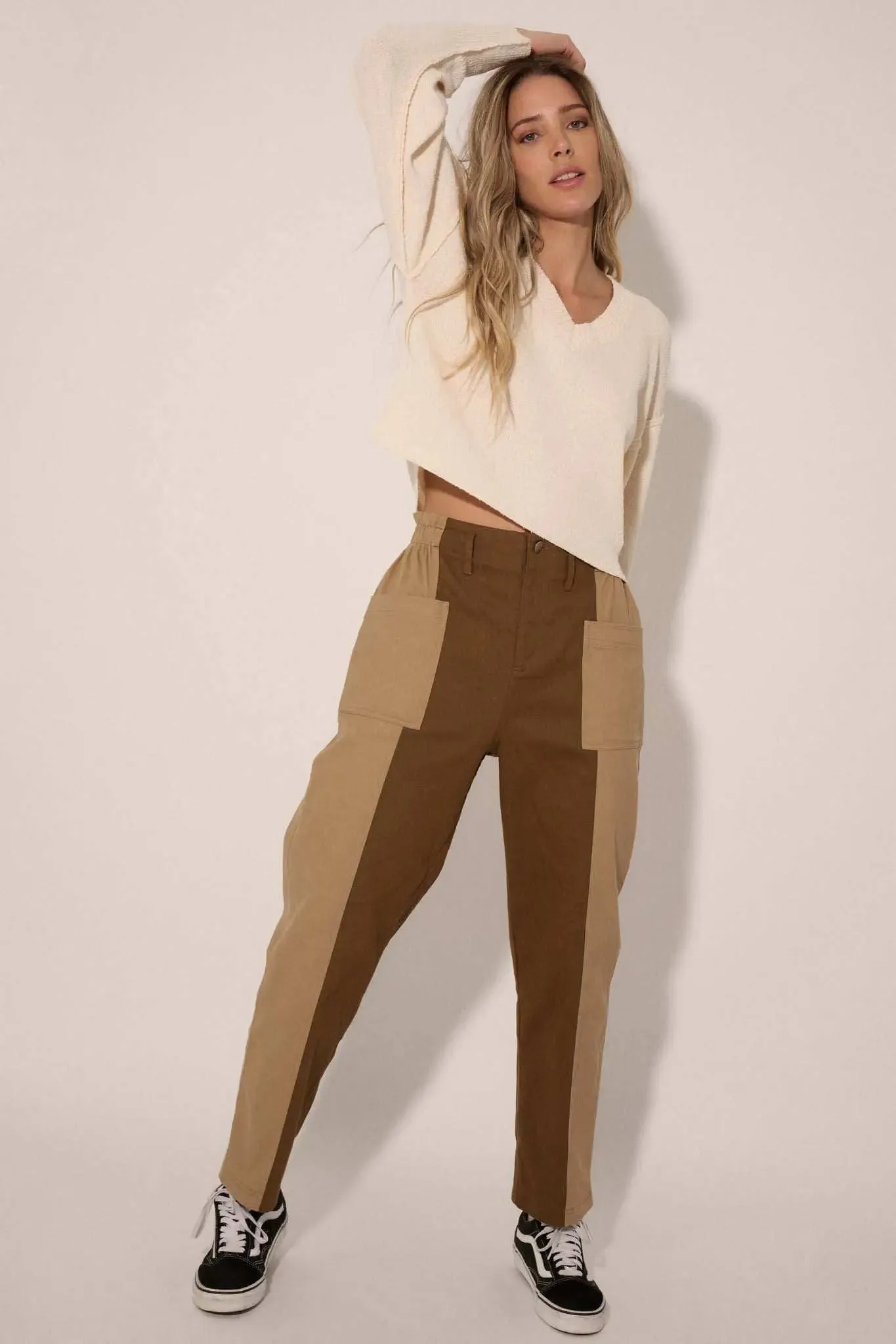 Miles to Go Colorblock Twill Pants sold by Promesa product image thumbnail 3