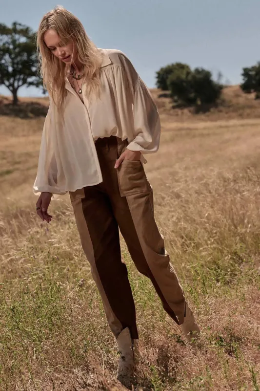 Miles to Go Colorblock Twill Pants sold by Promesa