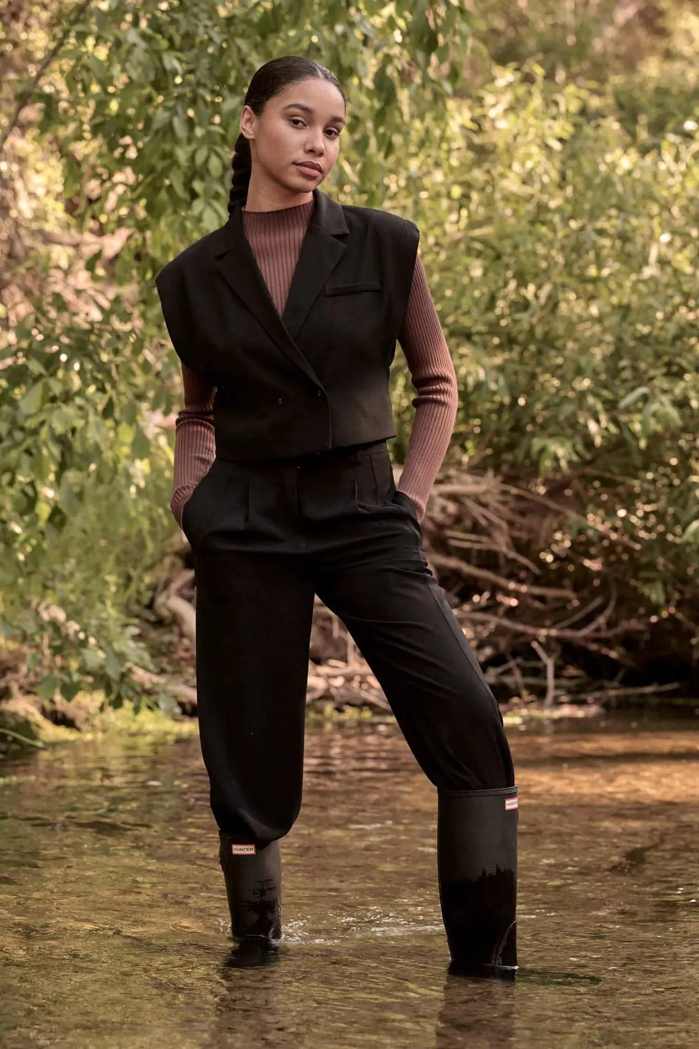 Future Proof Cropped Sleeveless Blazer sold by Promesa product image thumbnail 2