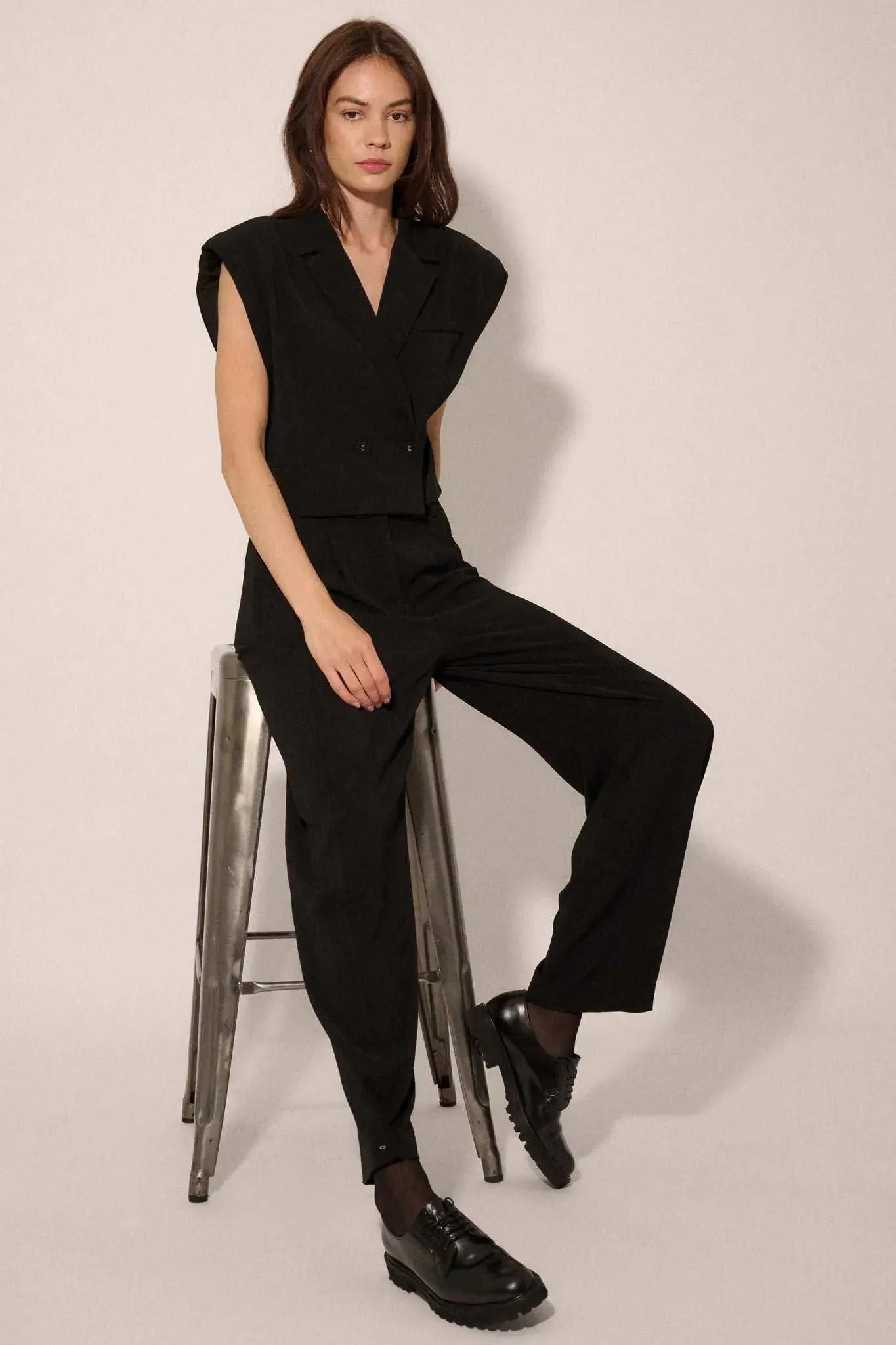 Future Proof Cropped Sleeveless Blazer sold by Promesa product image thumbnail 5