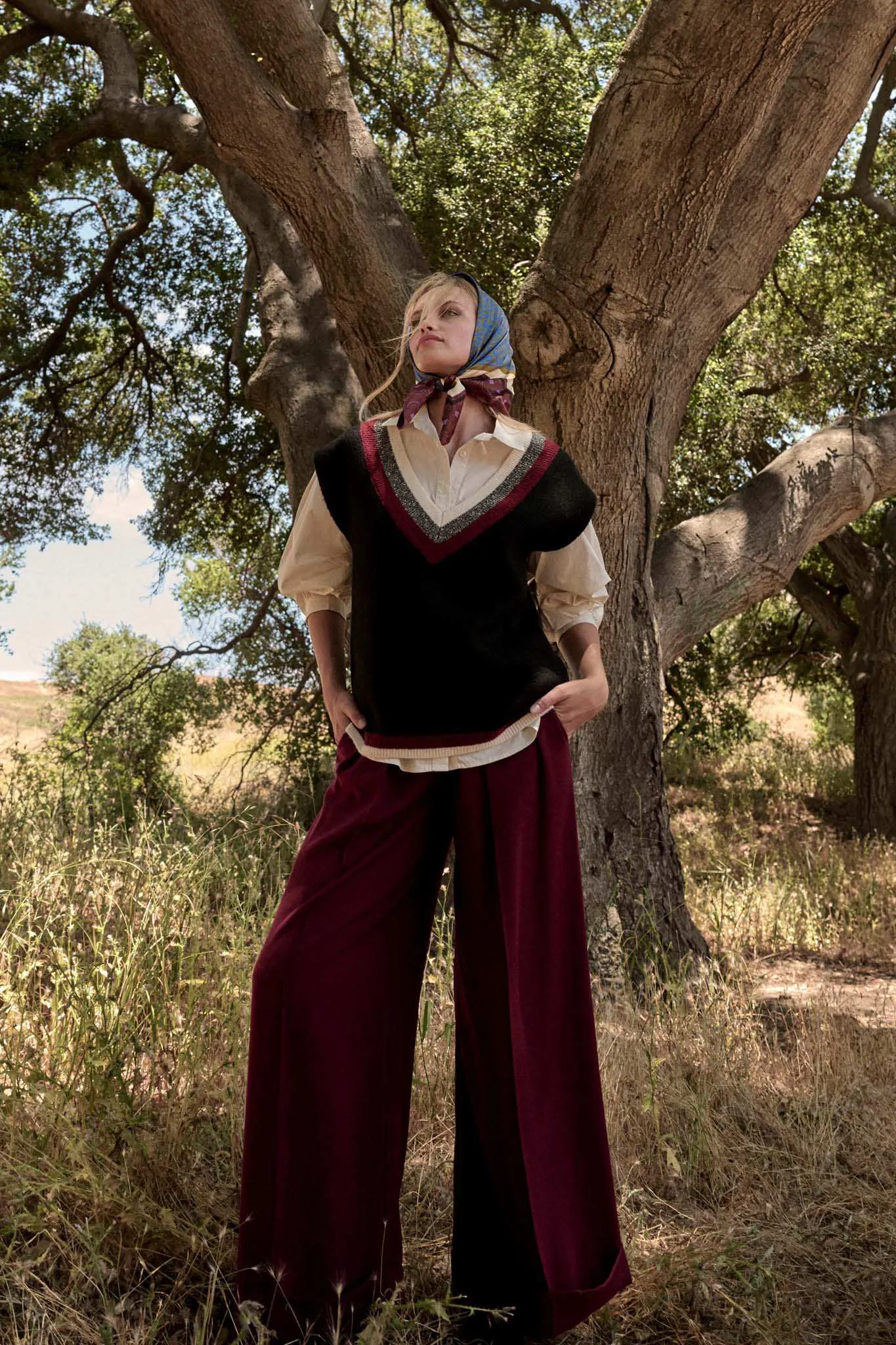 Game Set Match Varsity-Stripe Sweater Vest sold by Promesa product image thumbnail 2