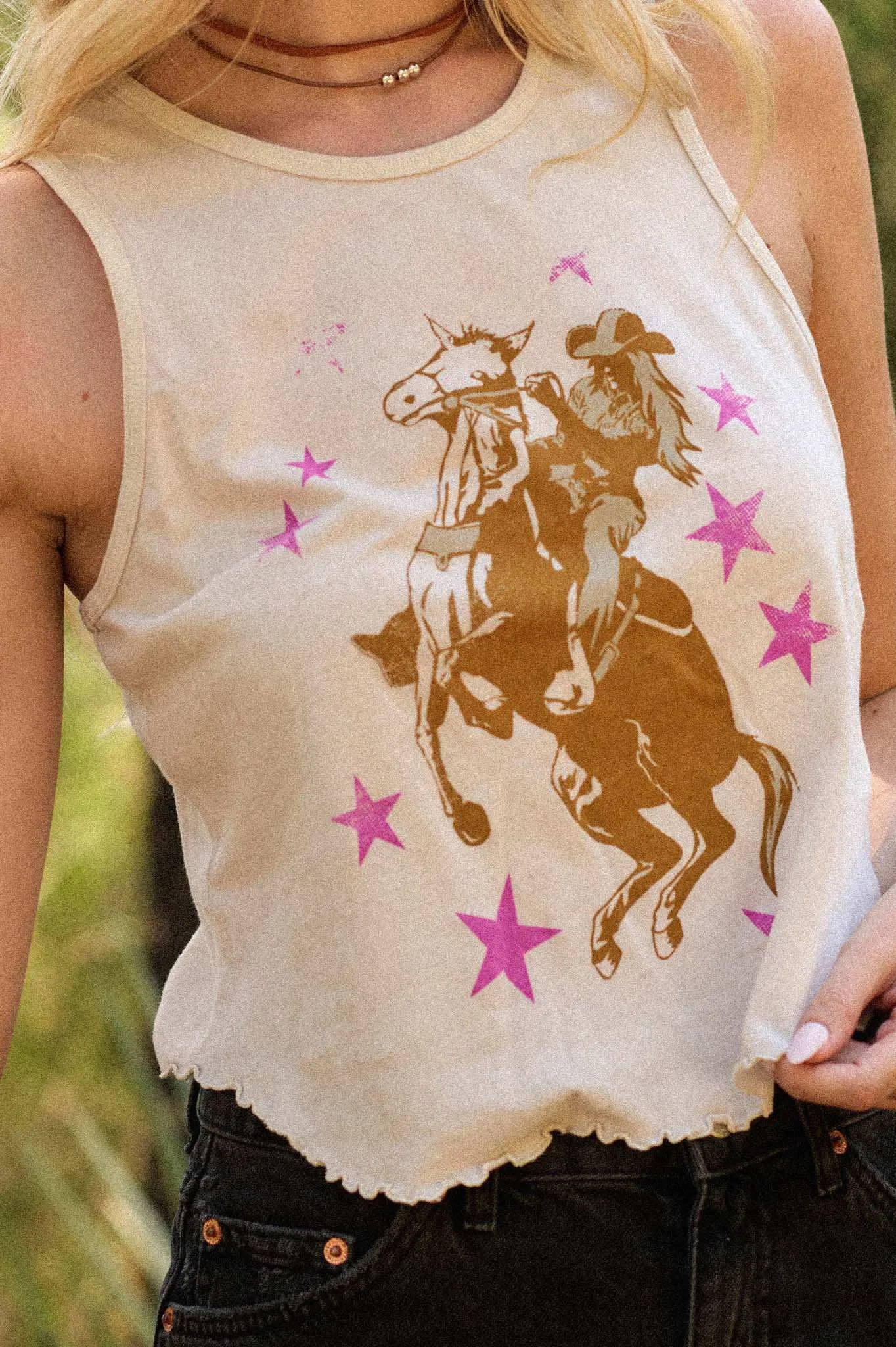Rodeo Star Lettuce-Ege Graphic Tank Top sold by Promesa product image thumbnail 2