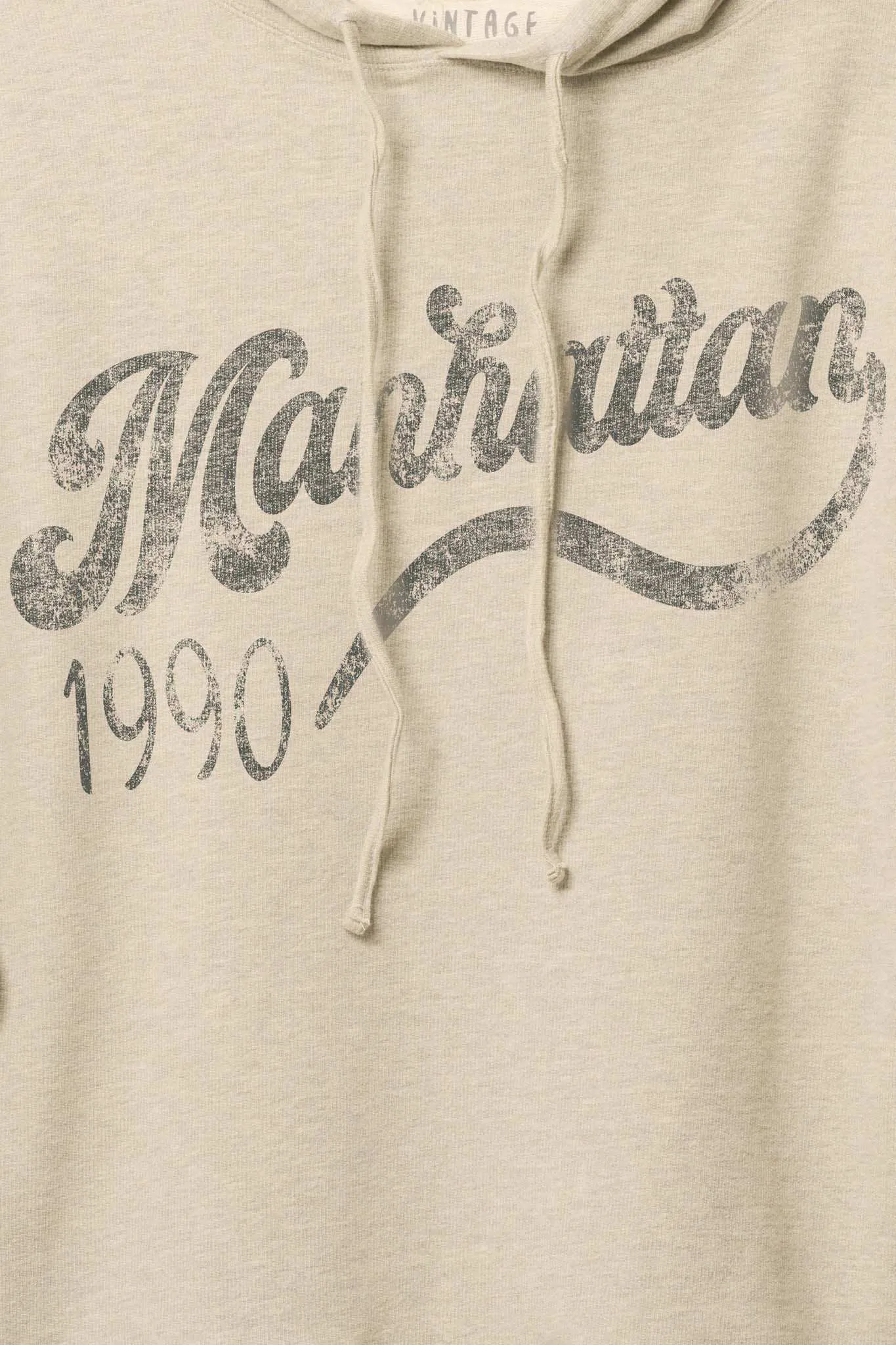 Manhattan 1990 Vintage-Print Graphic Hoodie sold by Promesa product image thumbnail 2