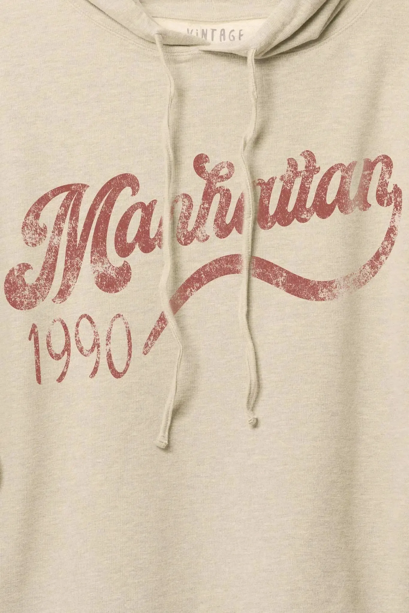 Manhattan 1990 Vintage-Print Graphic Hoodie sold by Promesa product image thumbnail 4