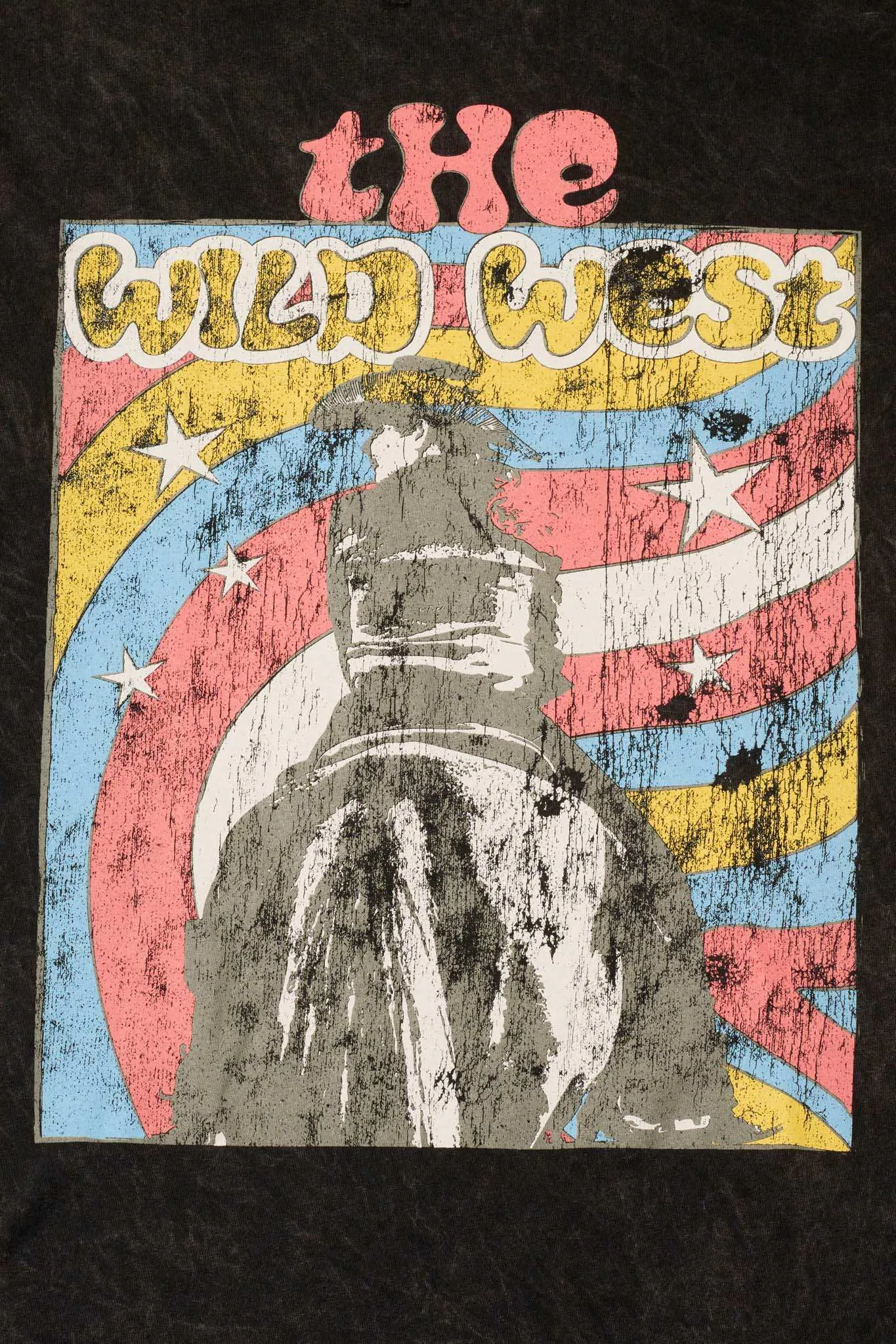 Wild West Distressed Oversize Graphic Tee sold by Promesa product image thumbnail 3