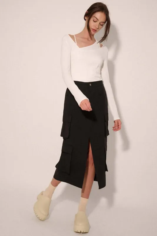 Practically Perfect Cargo Midi Pencil Skirt made by Promesa