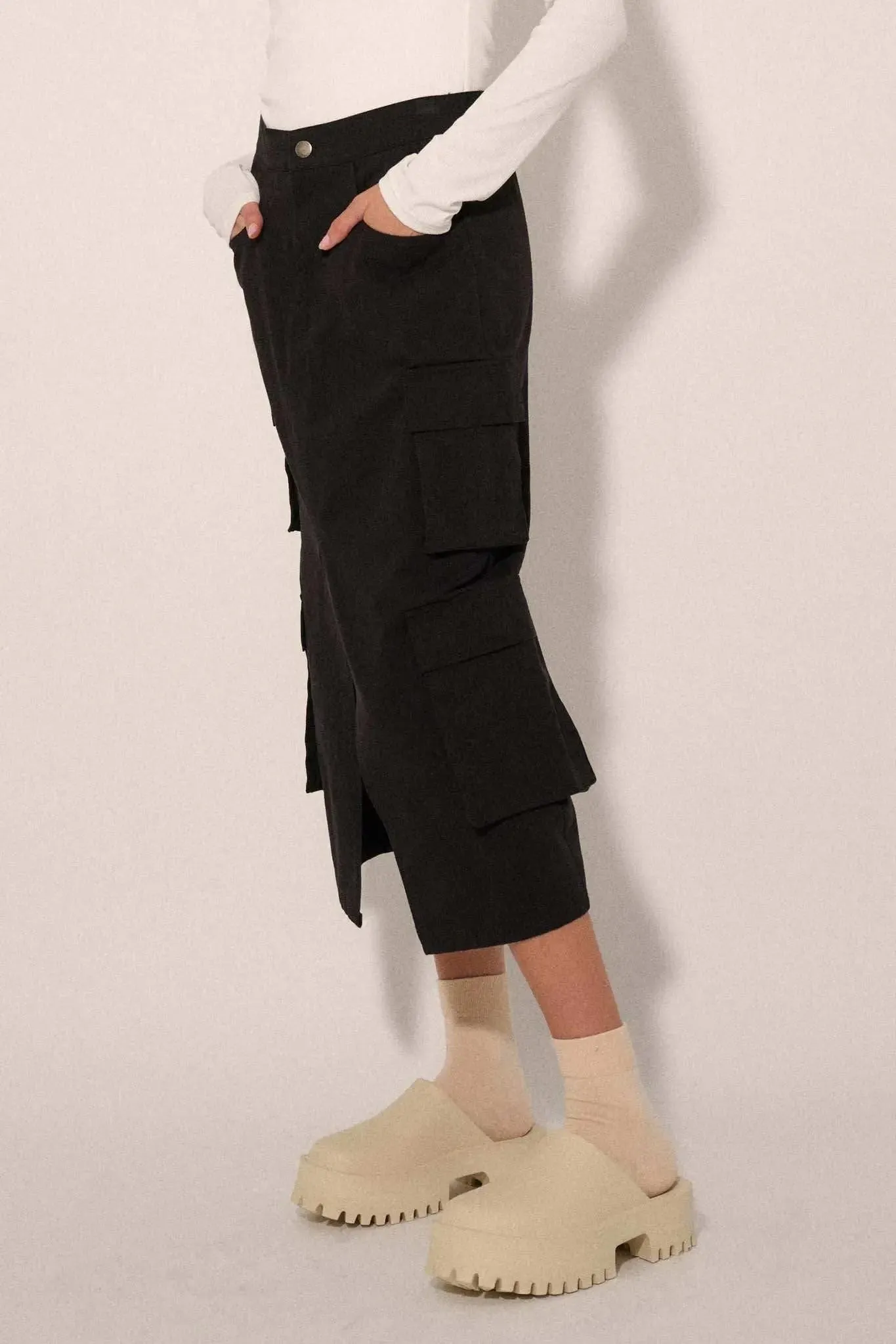 Practically Perfect Cargo Midi Pencil Skirt sold by Promesa product image thumbnail 5