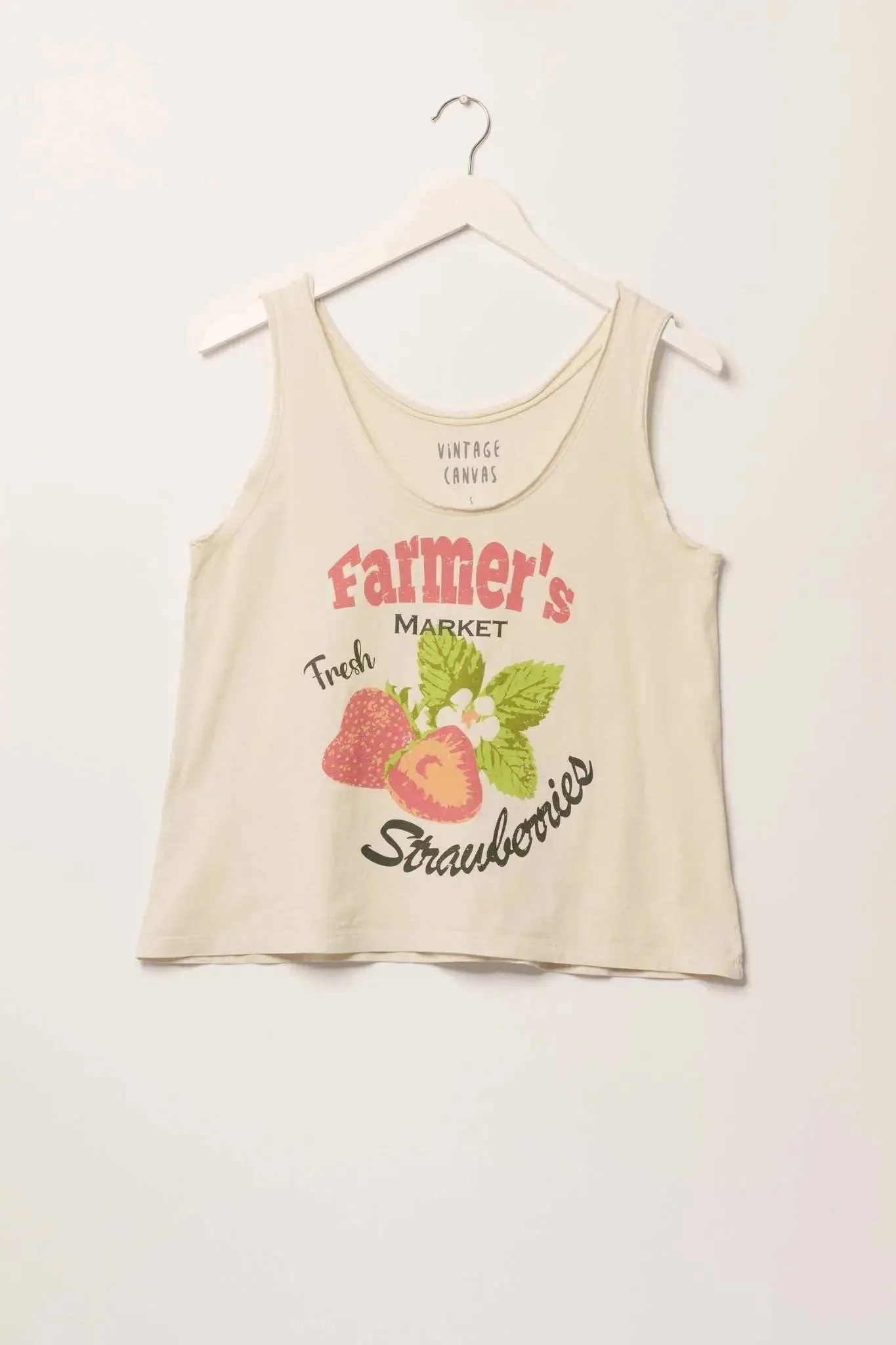 Farmer's Market Fresh Strawberries Graphic Tank Top sold by Promesa