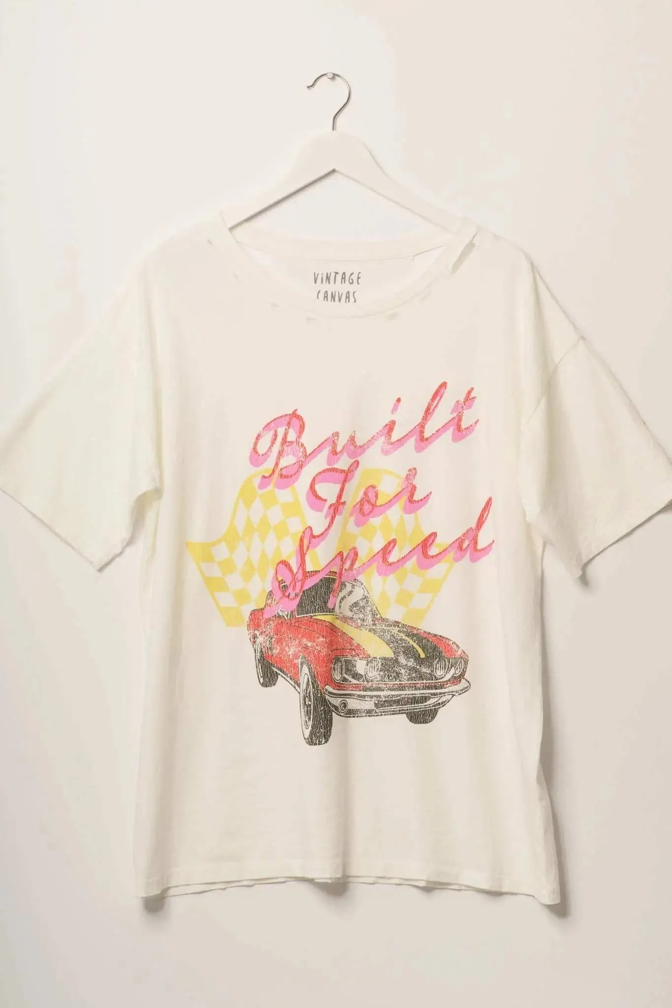 Built for Speed Distressed Oversize Graphic Tee sold by Promesa