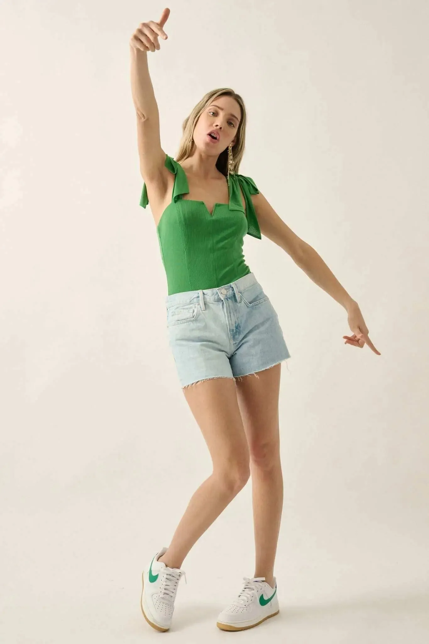 Truly Amazing Tied-Strap V-Wire Bodysuit sold by Promesa product image thumbnail 4