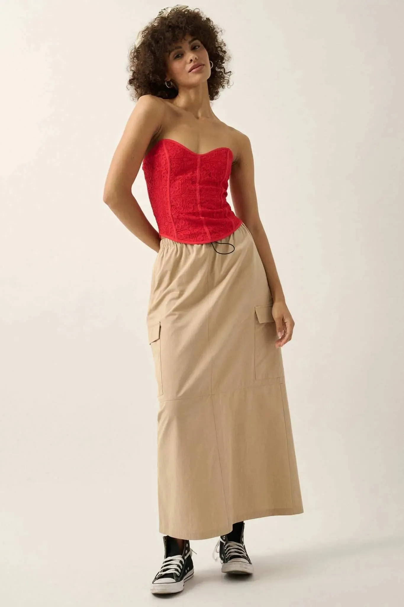 Lace to the Top Strapless Lace Corset Top sold by Promesa product image thumbnail 4