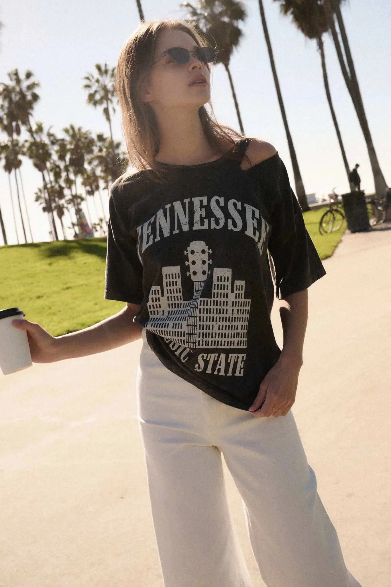 Tennessee Slashed Vintage-Wash Graphic Tee sold by Promesa product image thumbnail 3