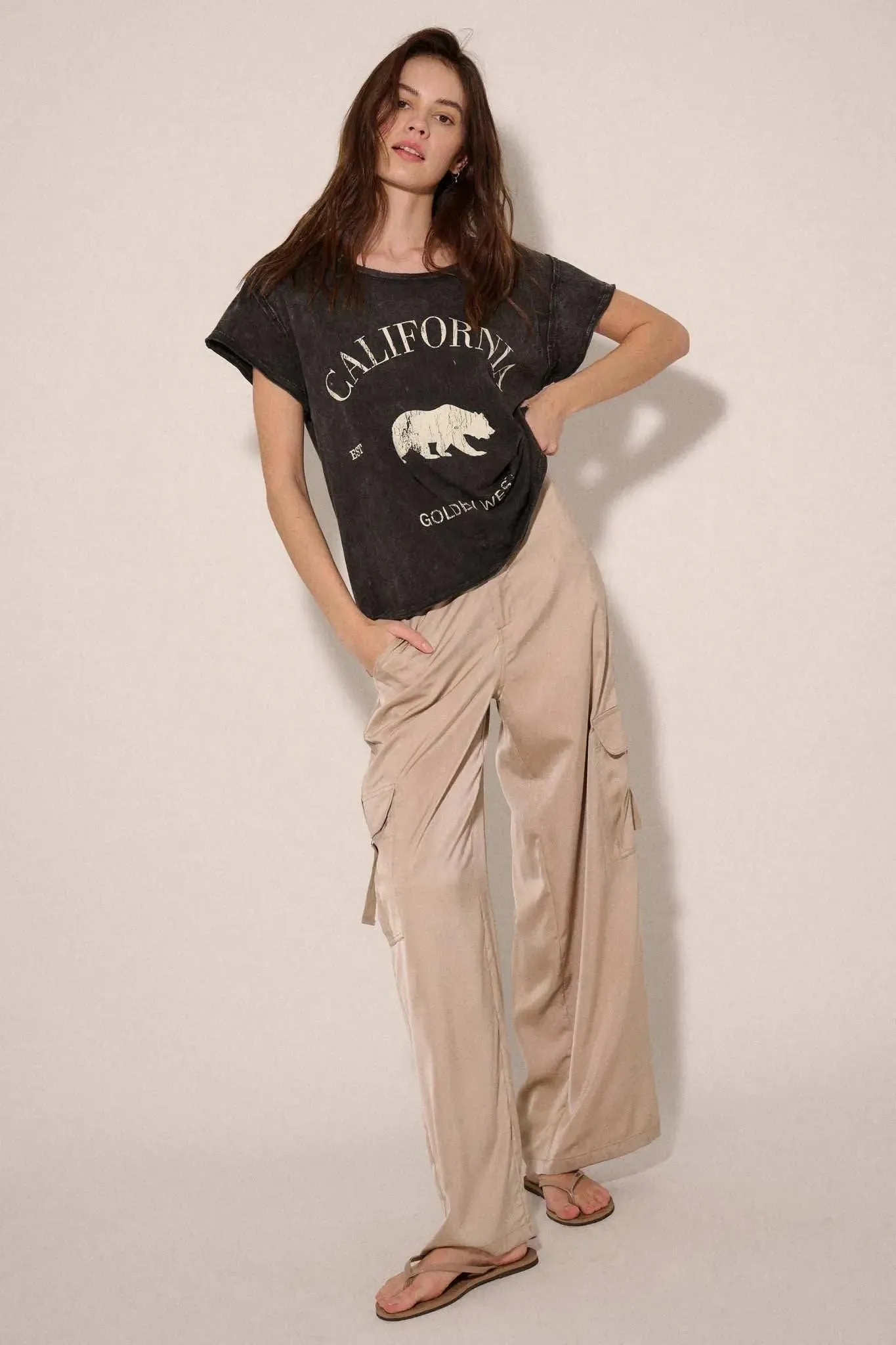 California Bear Vintage-Wash Graphic Tee sold by Promesa product image thumbnail 4