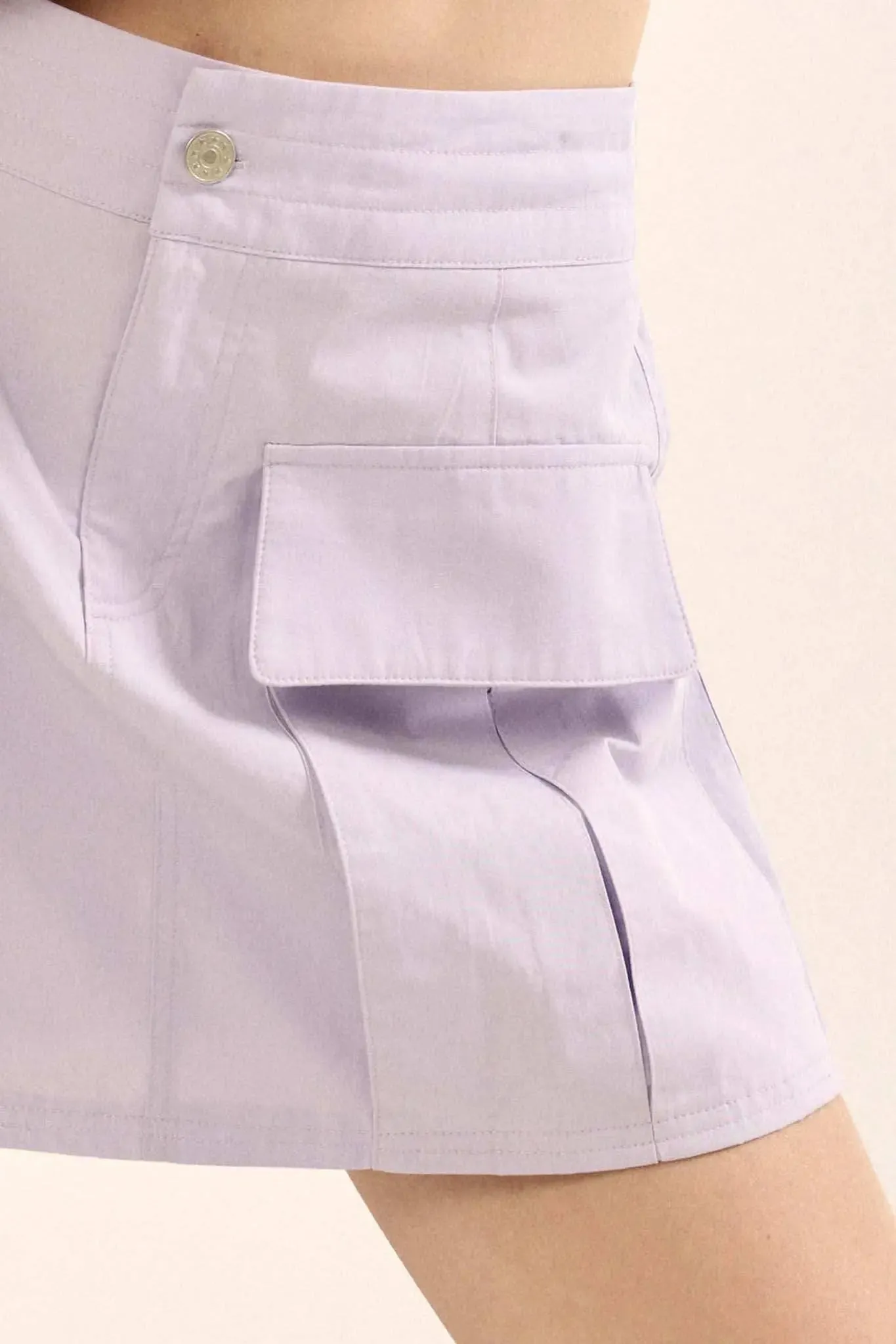 Step It Up Cotton Twill Cargo Mini Skirt sold by Promesa product image thumbnail 4