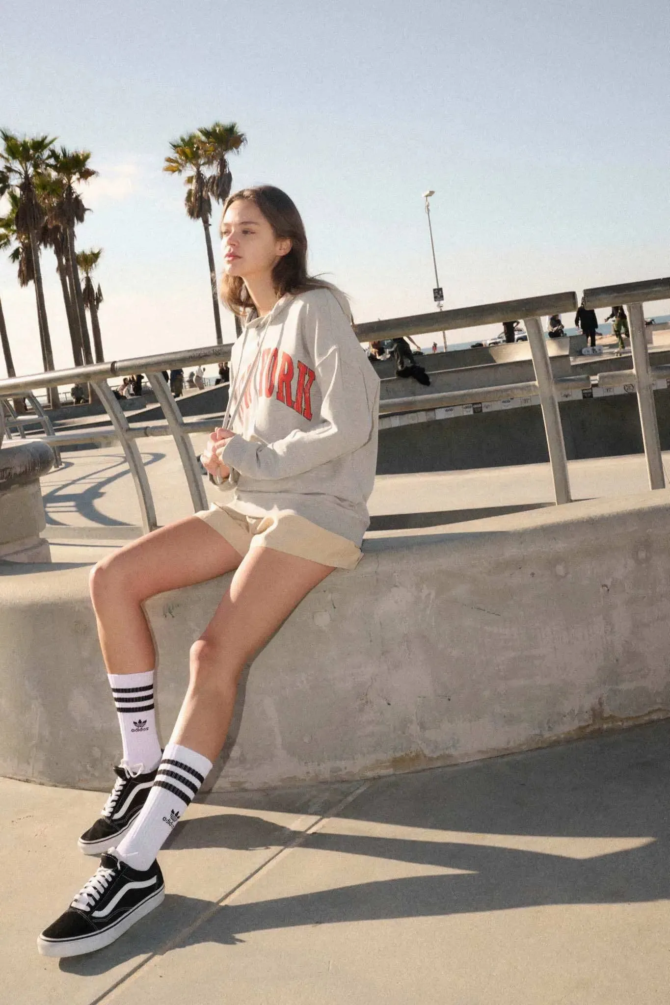 New York Vintage-Print Varsity Graphic Hoodie sold by Promesa product image thumbnail 3