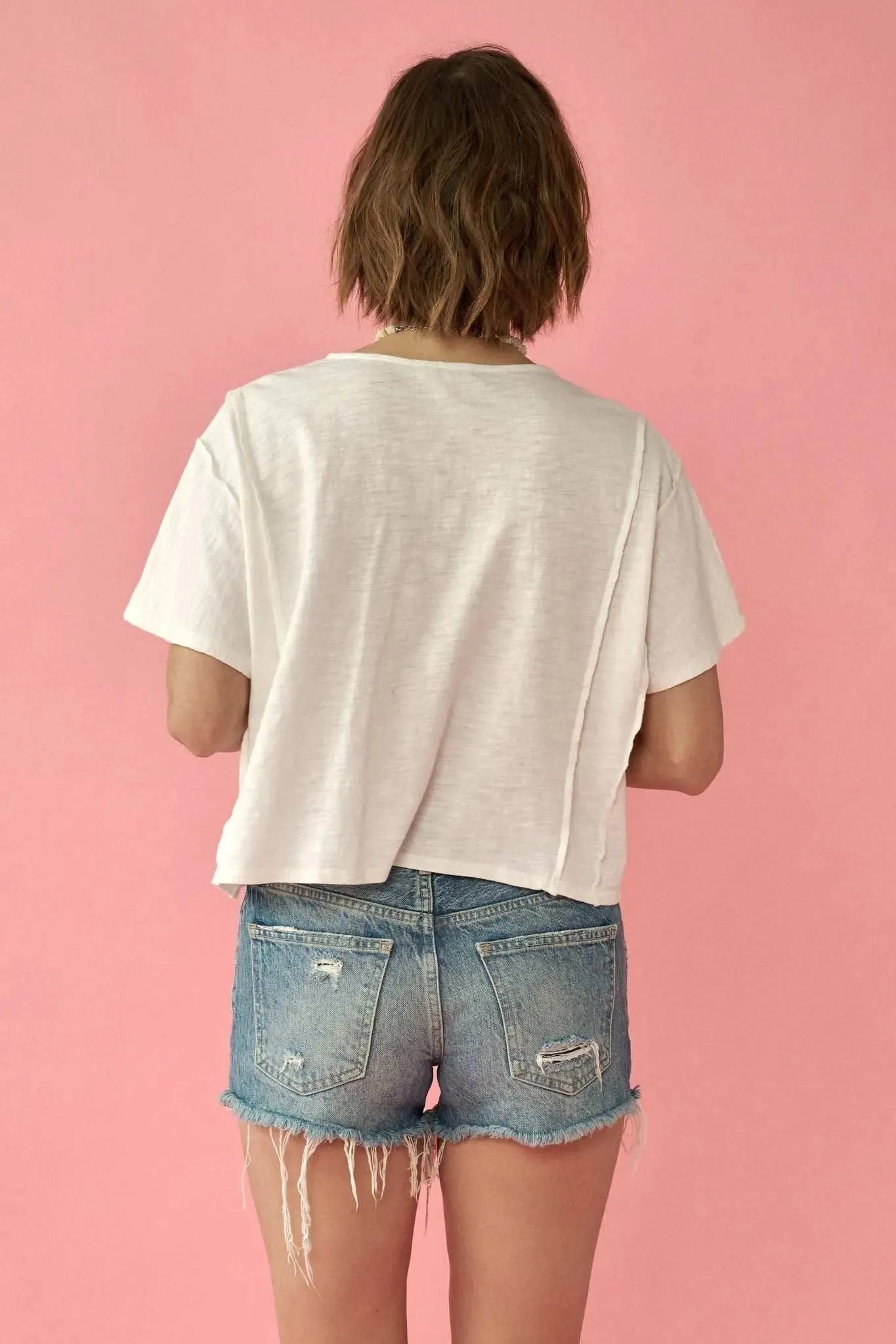 Easy Fit Vintage-Wash Slub Cotton Henley Tee sold by Promesa product image thumbnail 5