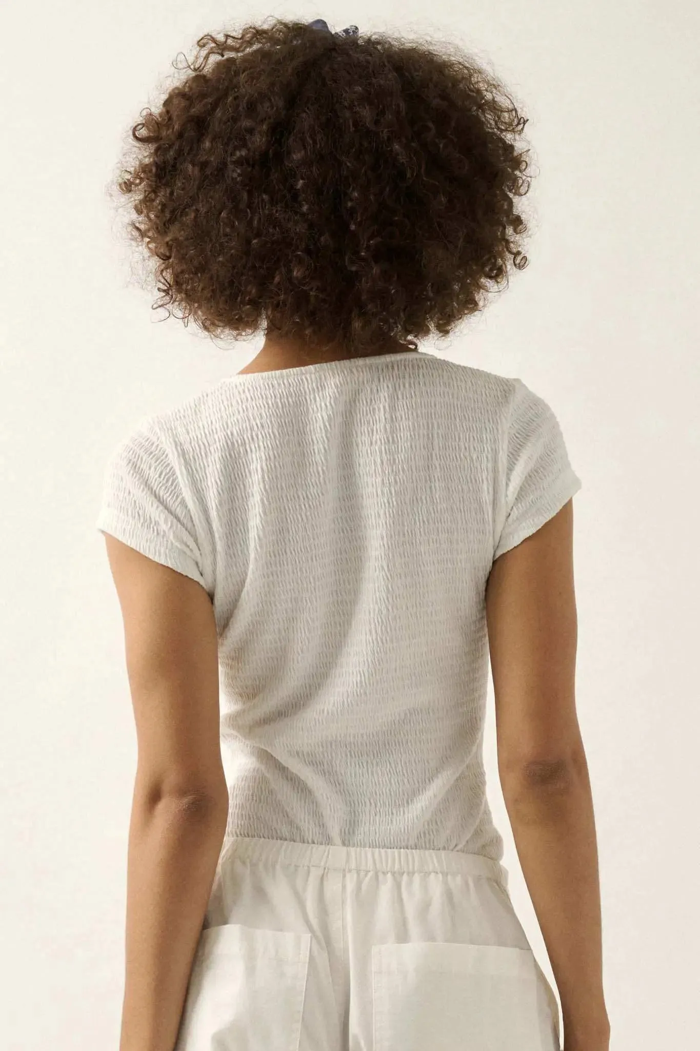 Promise the Label Smocked Jersey Scoop Bodysuit sold by Promesa product image thumbnail 5