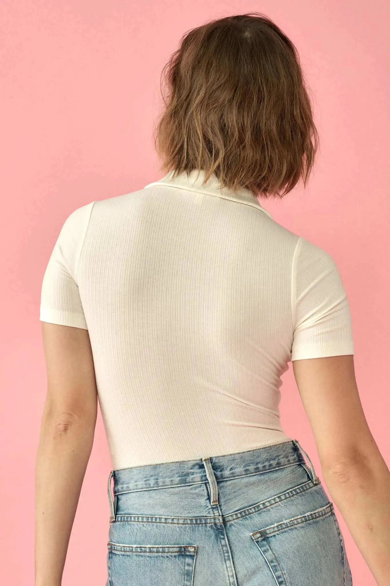 Promise the Label Rib-Knit Polo Bodysuit sold by Promesa product image thumbnail 5